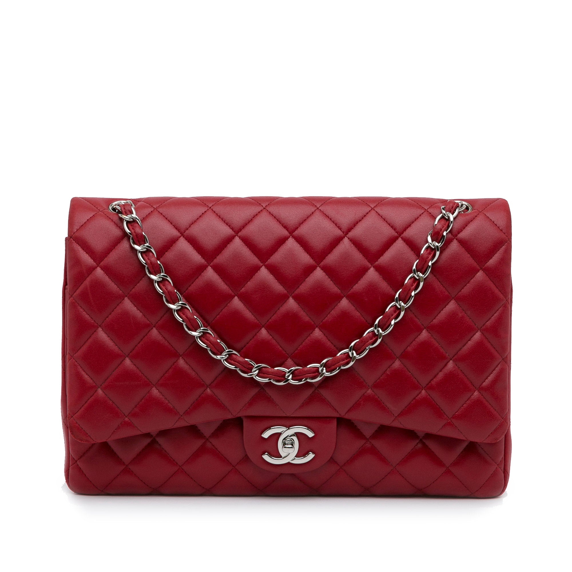 Chanel Maxi Classic Lambskin Double Flap - image 1