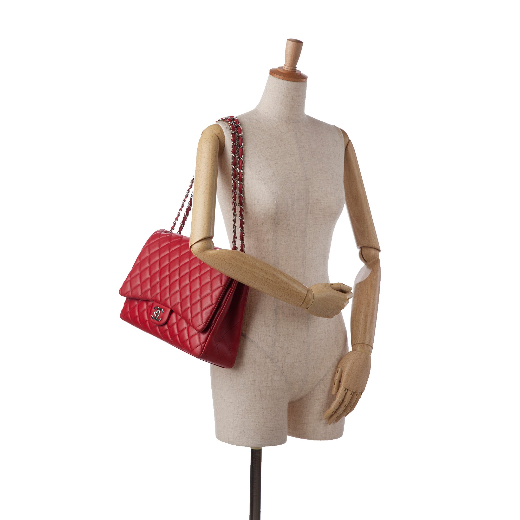 Chanel Maxi Classic Lambskin Double Flap - image 11