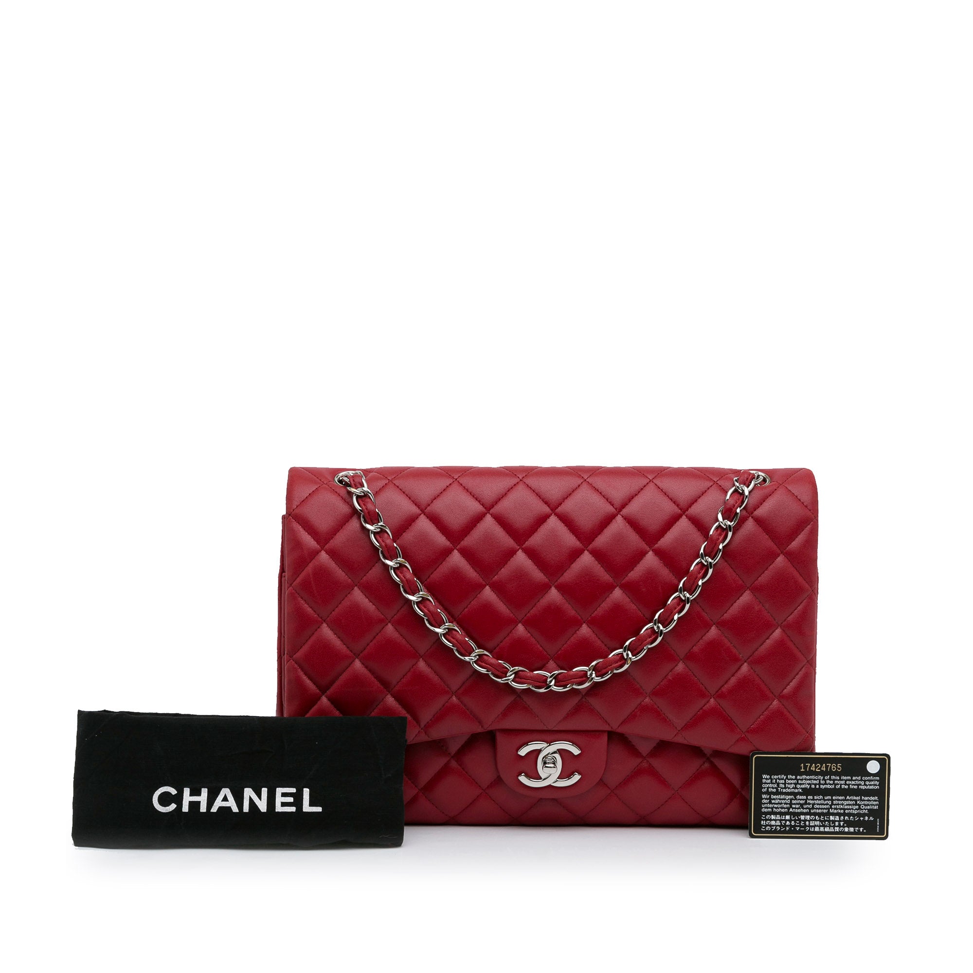 Chanel Maxi Classic Lambskin Double Flap - image 12
