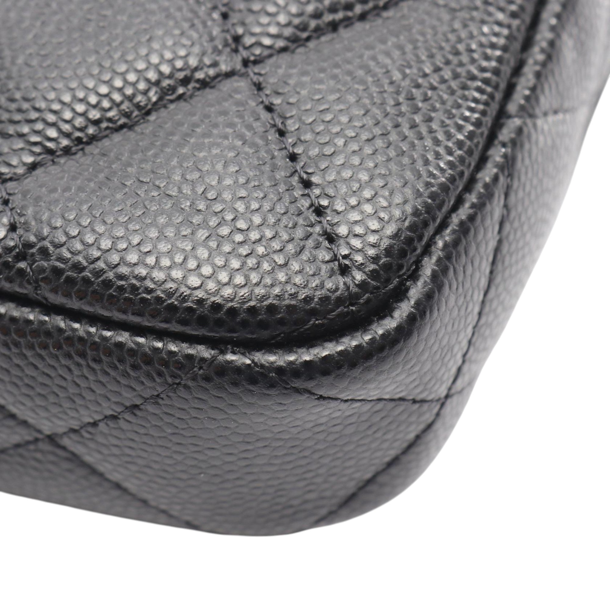 Chanel CC Quilted Caviar Flap Phone Holder Wallet on Chain - image 10