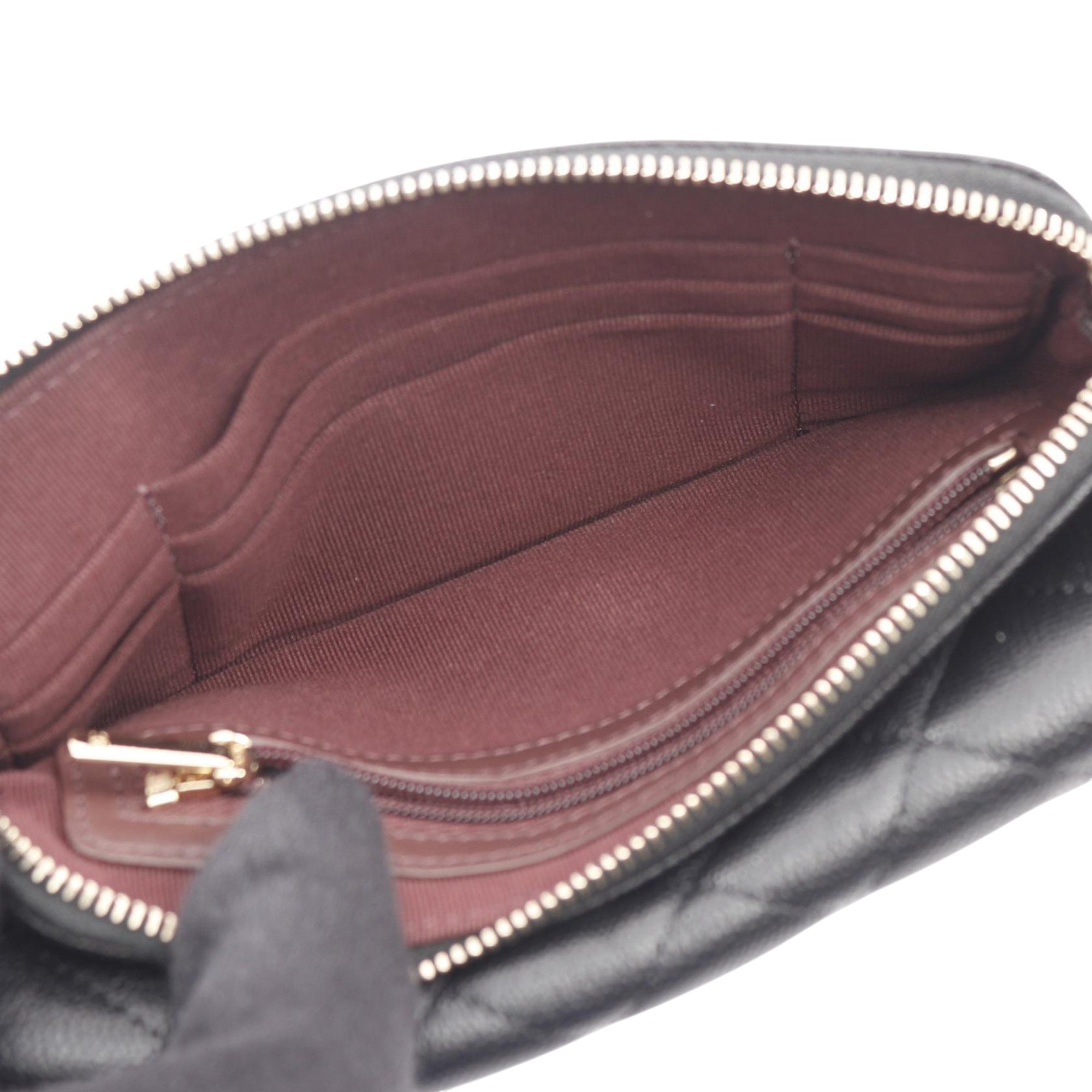 Chanel CC Quilted Caviar Flap Phone Holder Wallet on Chain - image 3