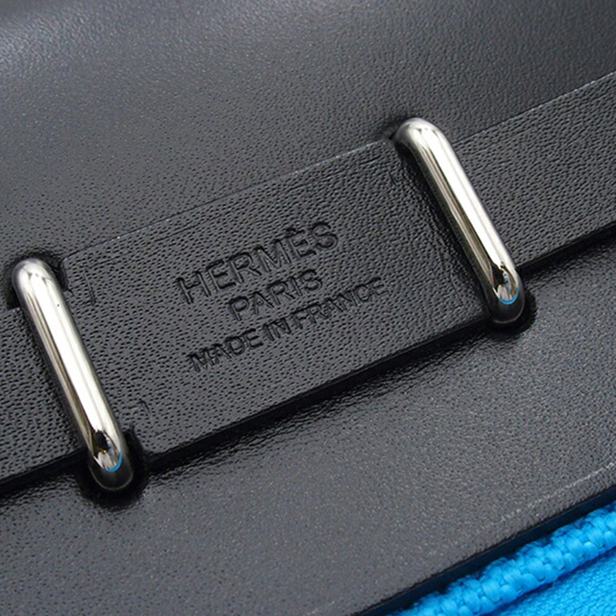 Hermès Military Toile and Vache Hunter Herbag Zip 20 - image 6