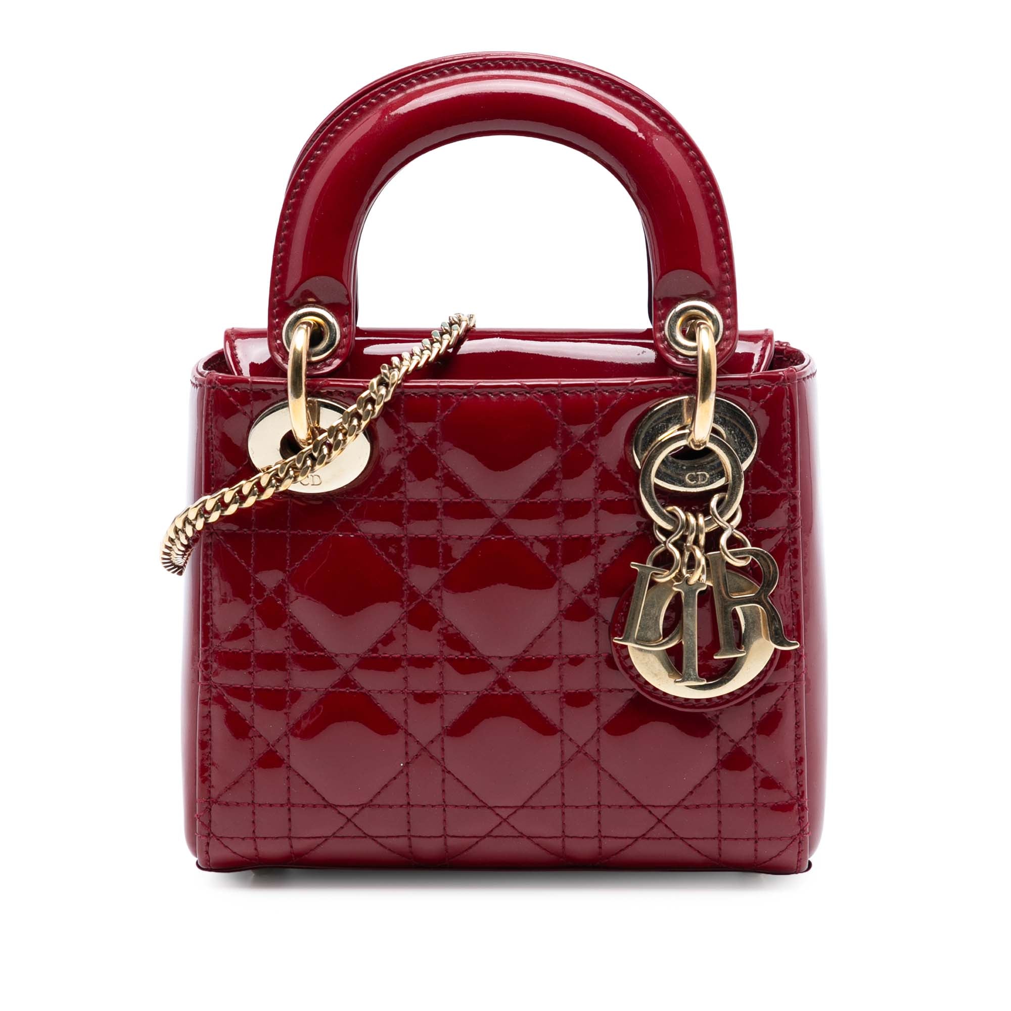 Dior Mini Patent Cannage Lady Dior - image 1