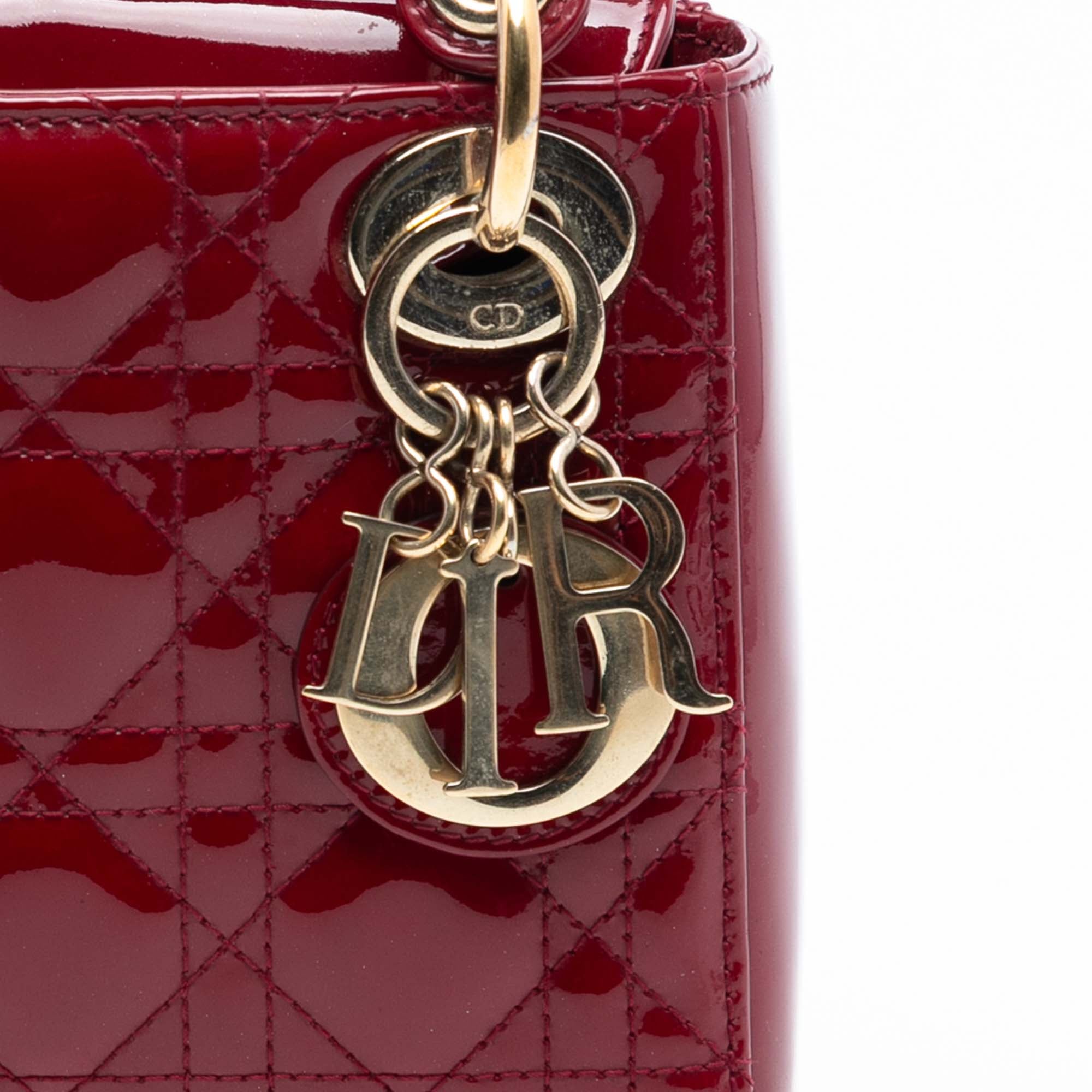 Dior Mini Patent Cannage Lady Dior - image 7