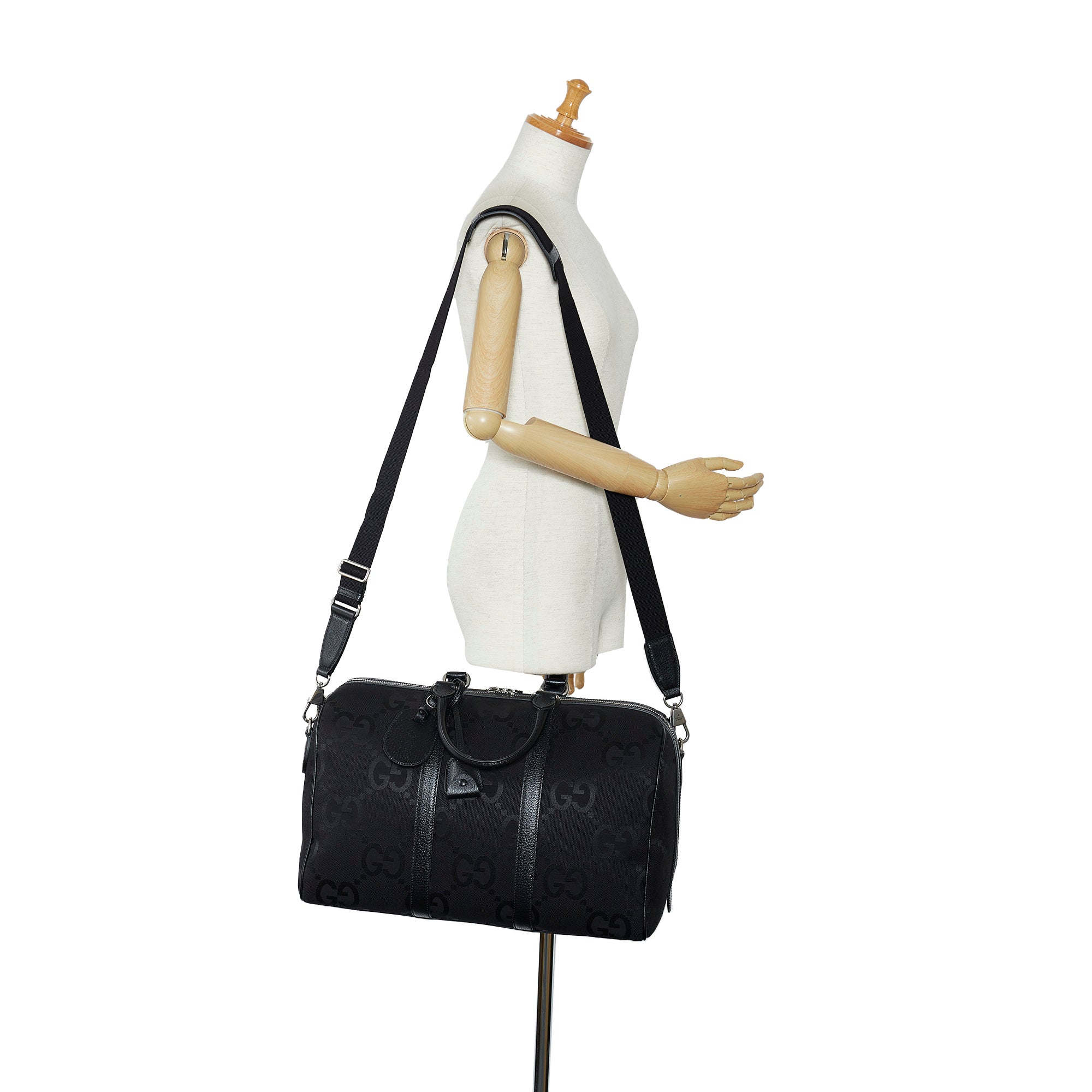 Gucci Small Jumbo GG Canvas Duffle Bag - image 11