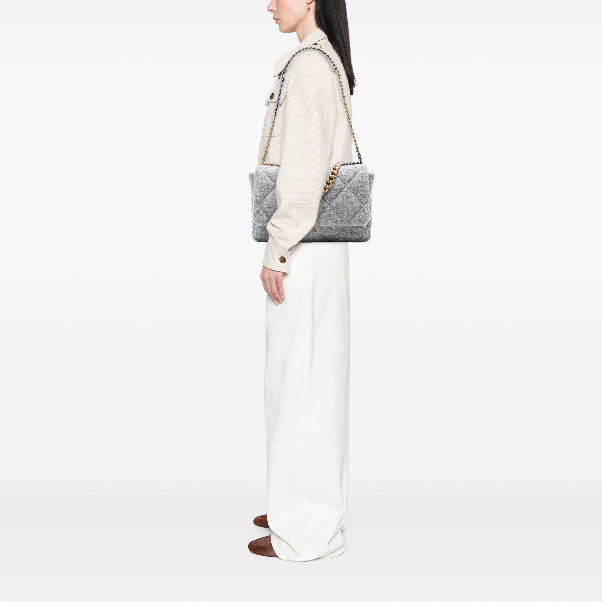 Chanel Large Tweed 19 Flap - image 7