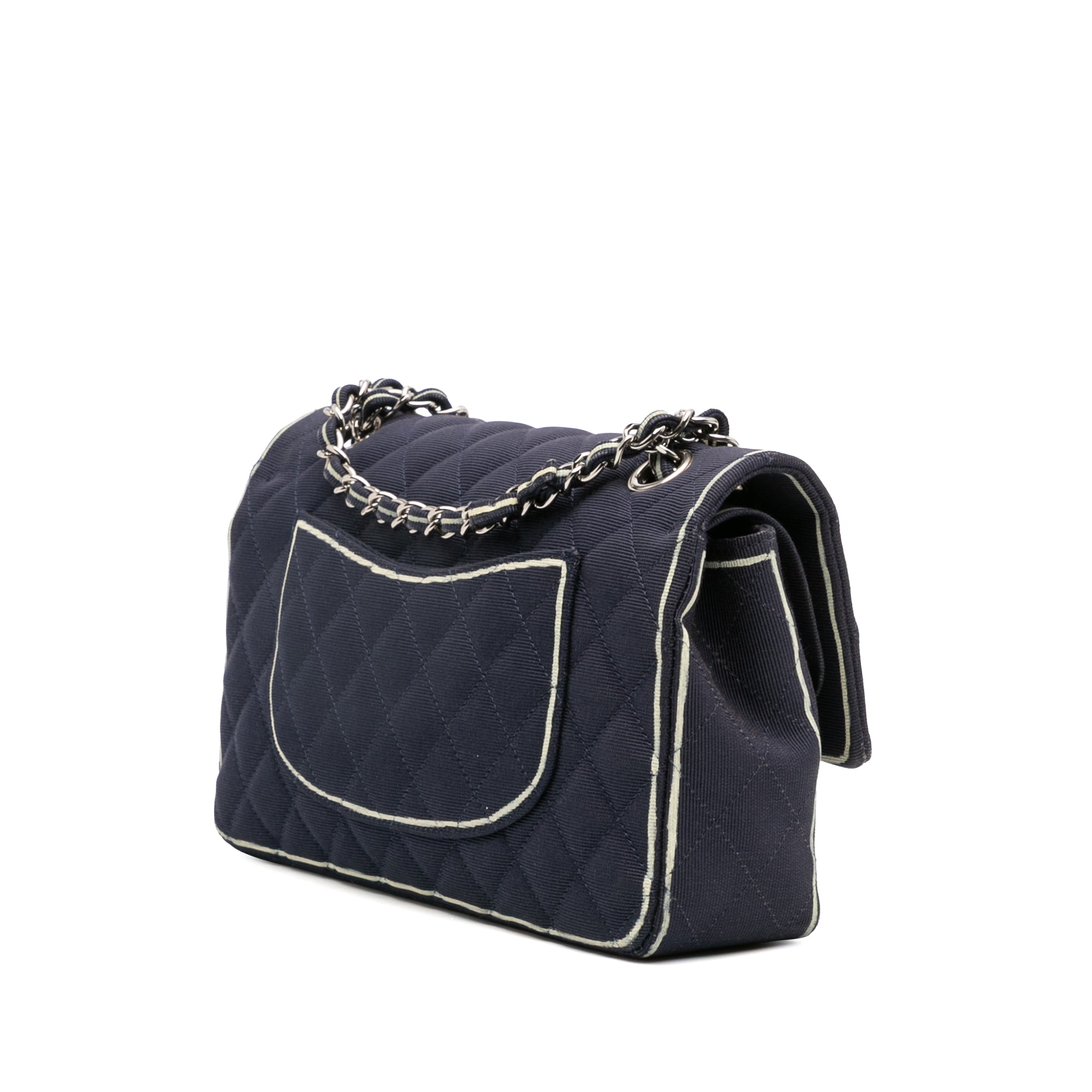 Chanel Medium Classic Printed Grosgrain Double Flap - image 2