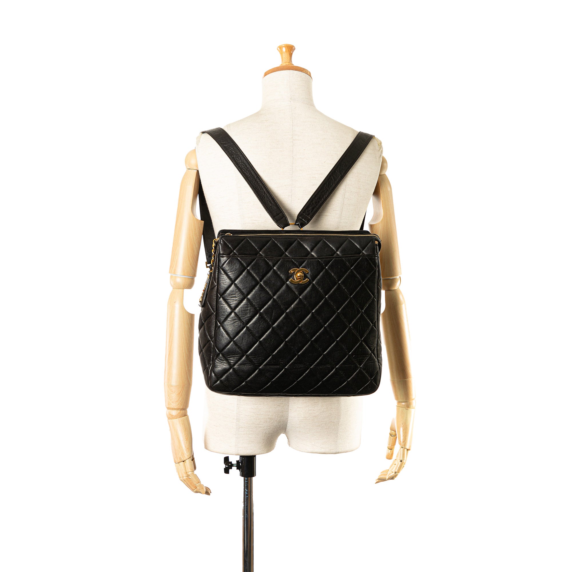 Chanel CC Quilted Lambskin Backpack - image 13