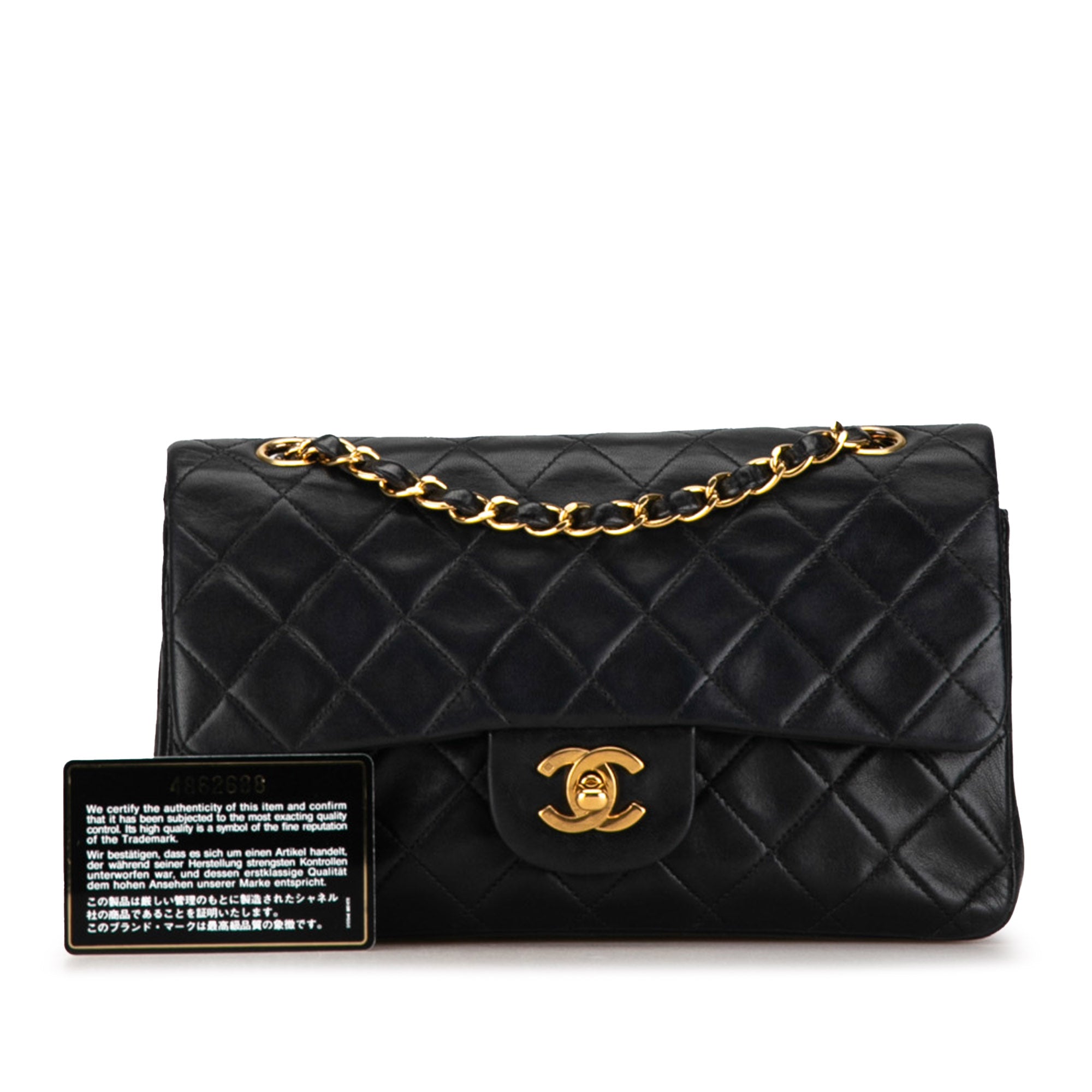 Chanel Small Classic Lambskin Double Flap - image 19