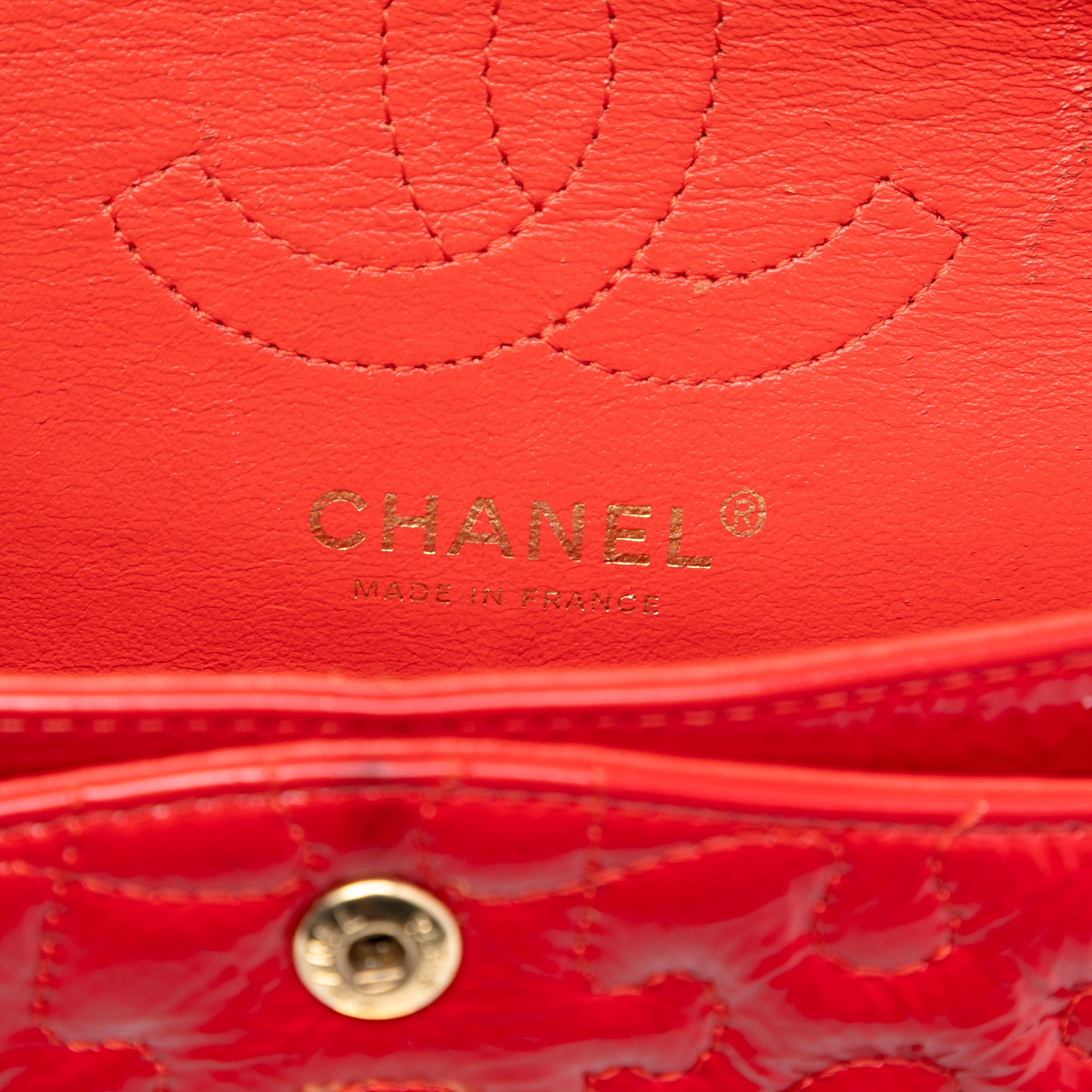 Chanel Reissue 2.55 Crackled Patent Puzzle East West Double Flap - image 5