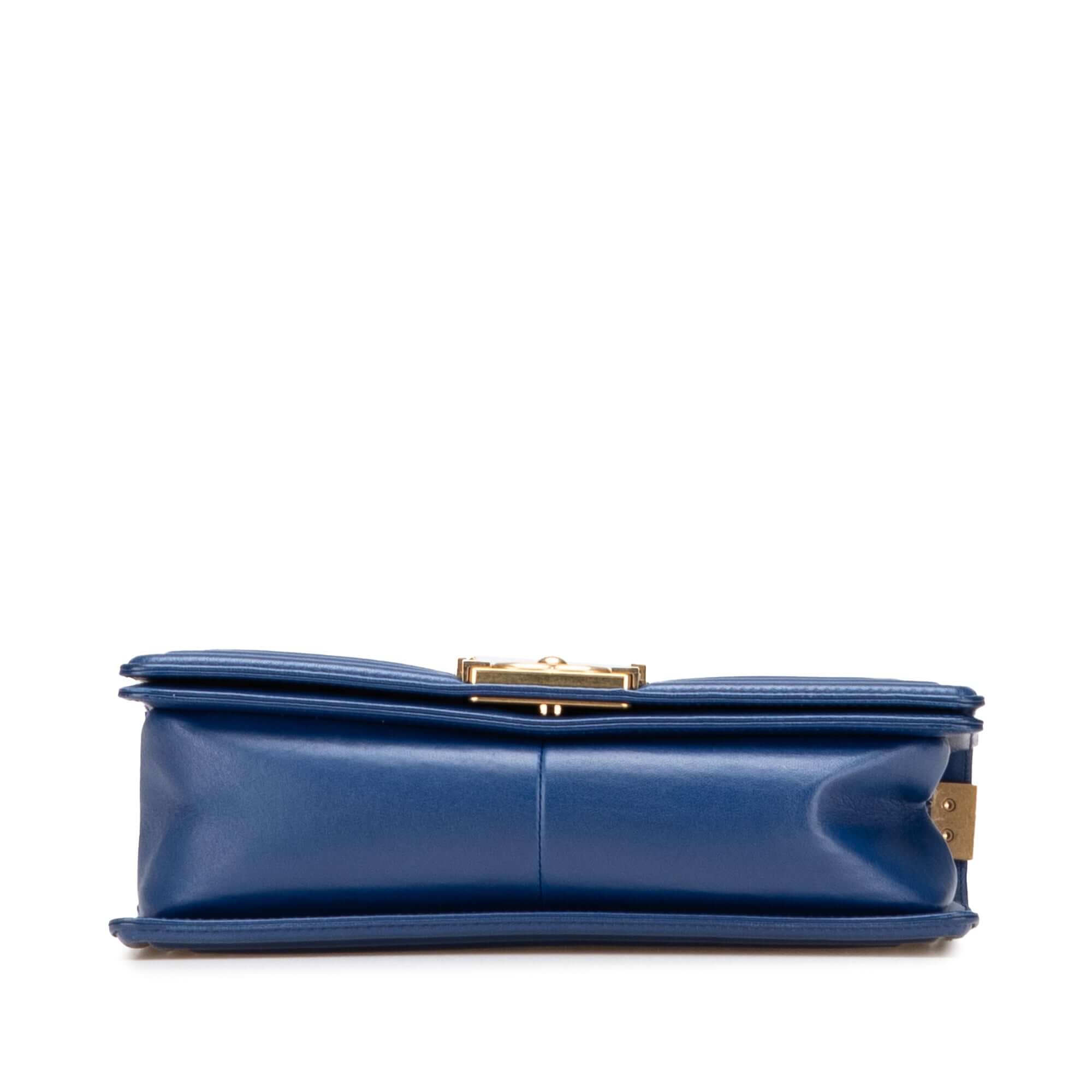 Chanel Old Medium Quilted Lambskin Boy Flap