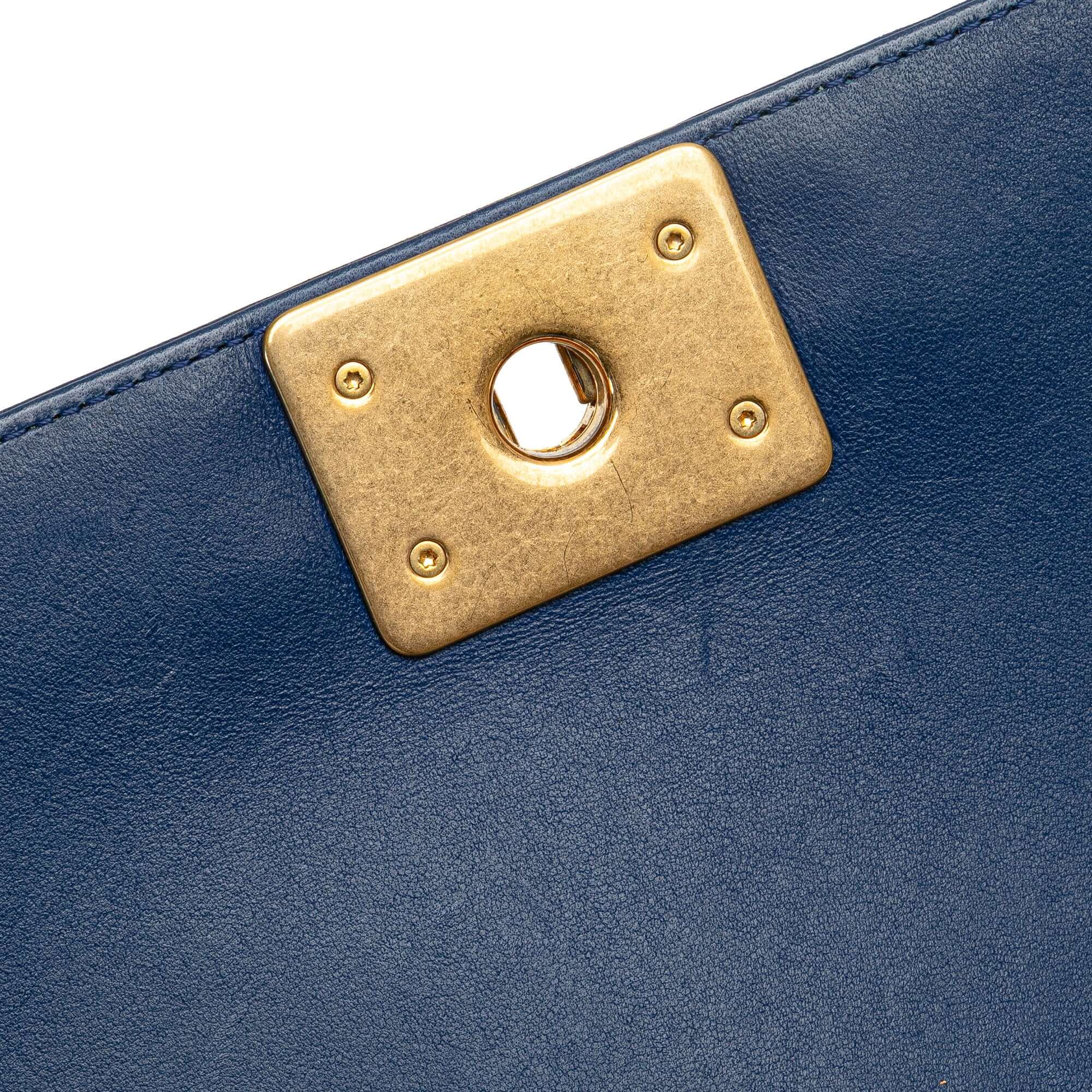 Chanel Old Medium Quilted Lambskin Boy Flap