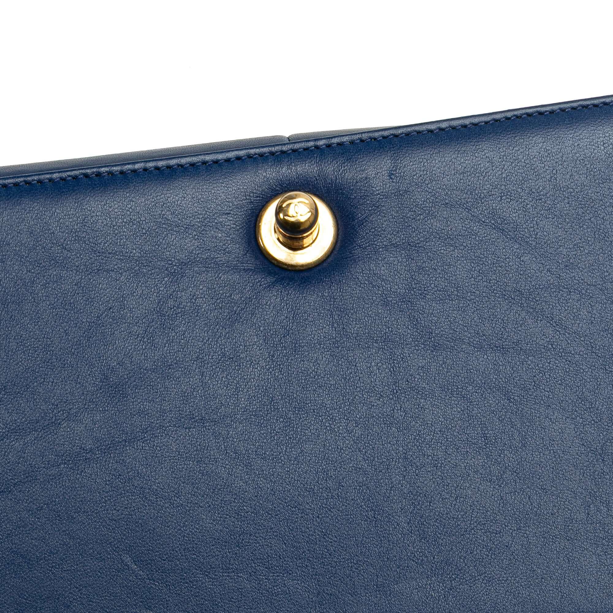 Chanel Old Medium Quilted Lambskin Boy Flap