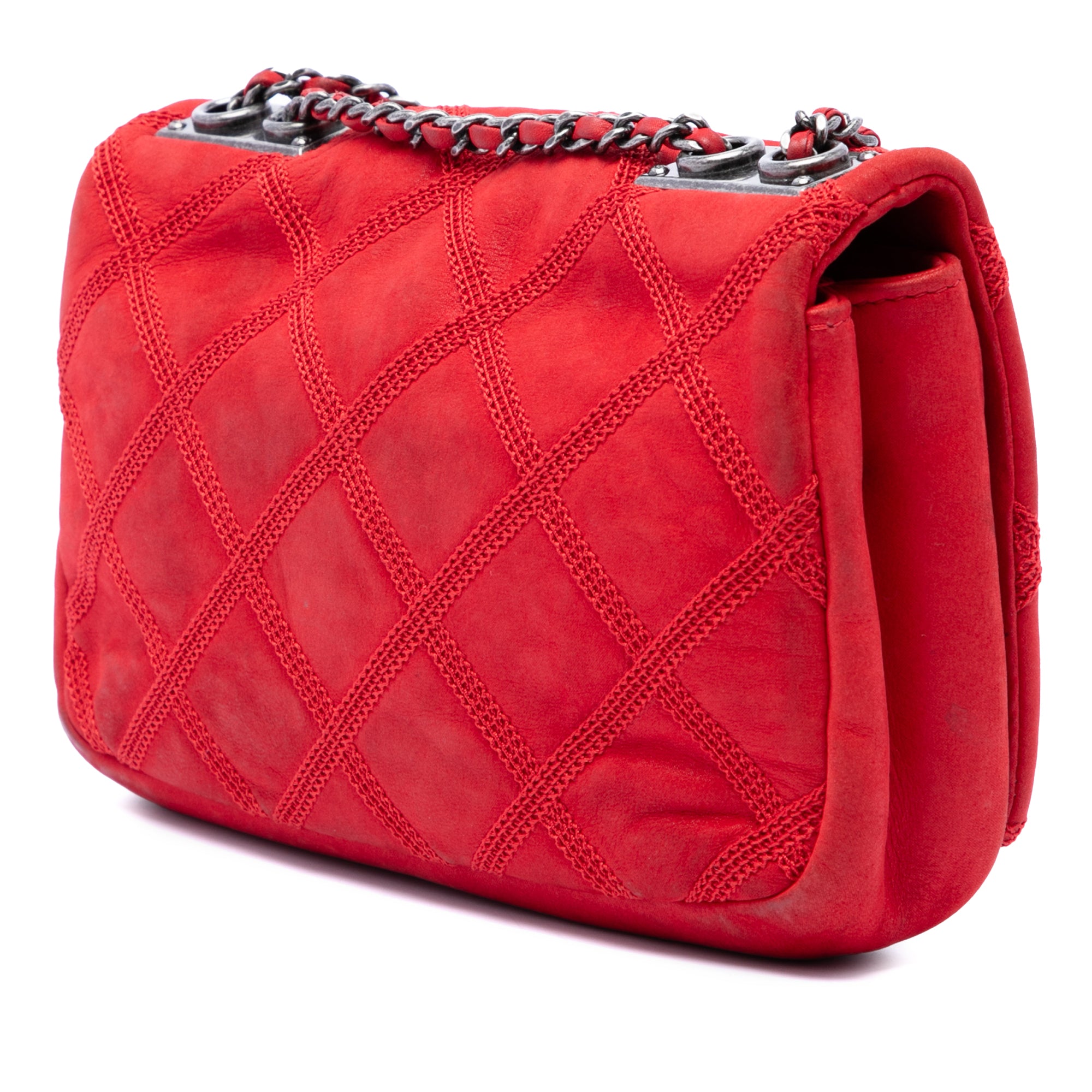 Chanel Iridescent Calfskin Diamond Stitch Flap - image 2