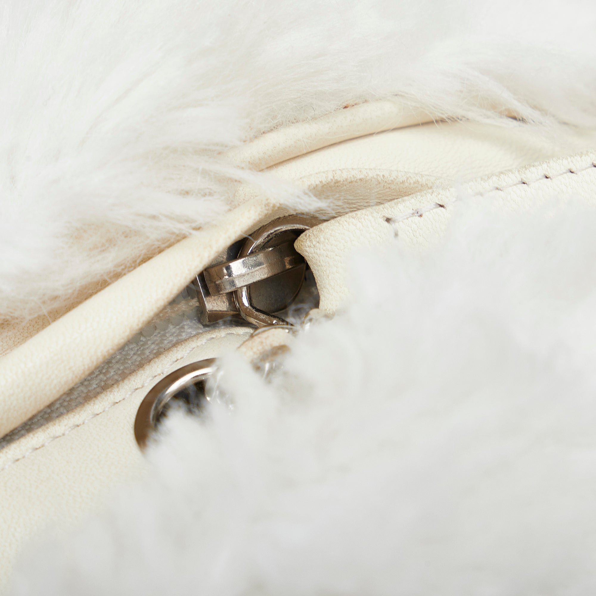 Chanel CC Crystal Embellished Faux Fur Round Crossbody - image 10