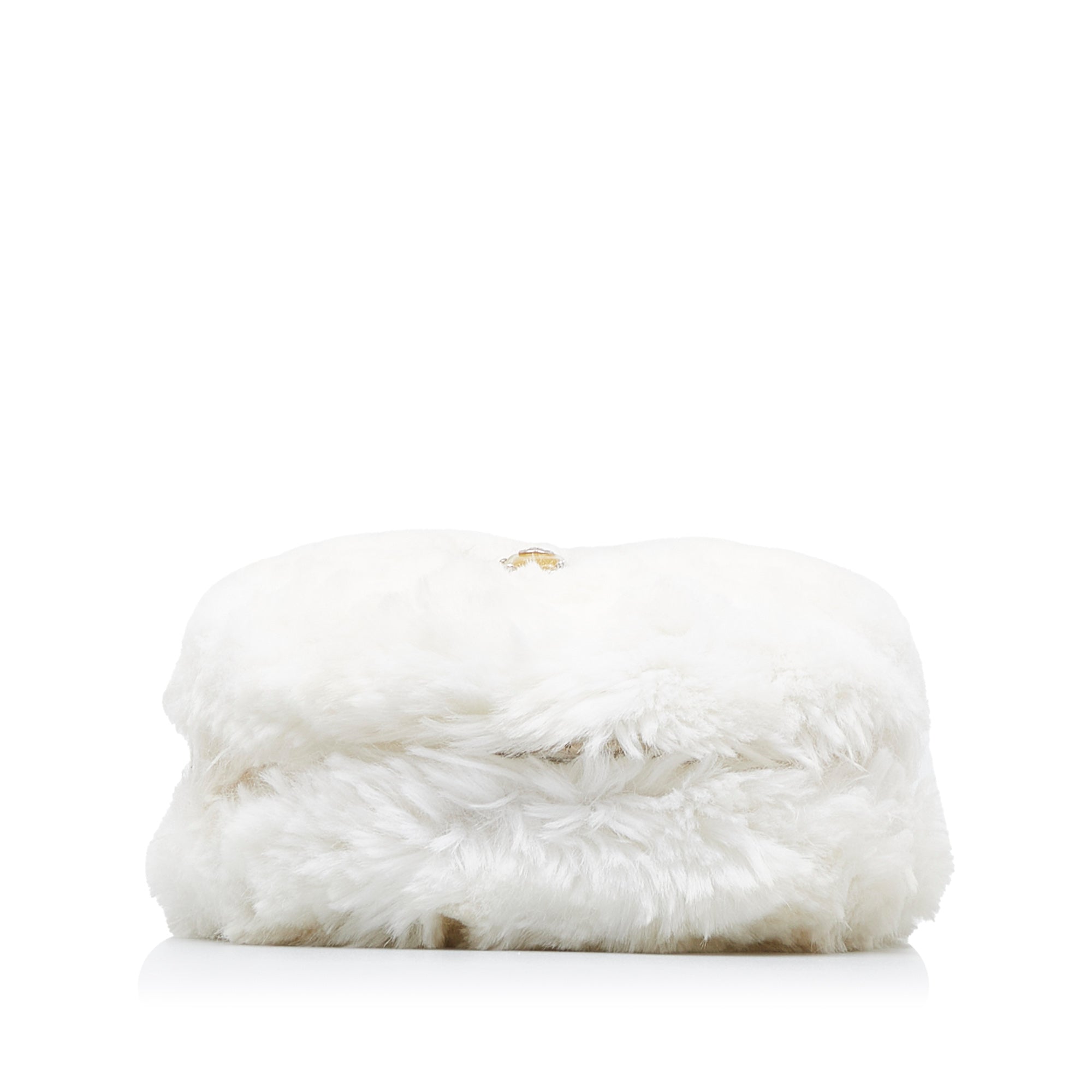 Chanel CC Crystal Embellished Faux Fur Round Crossbody - image 4