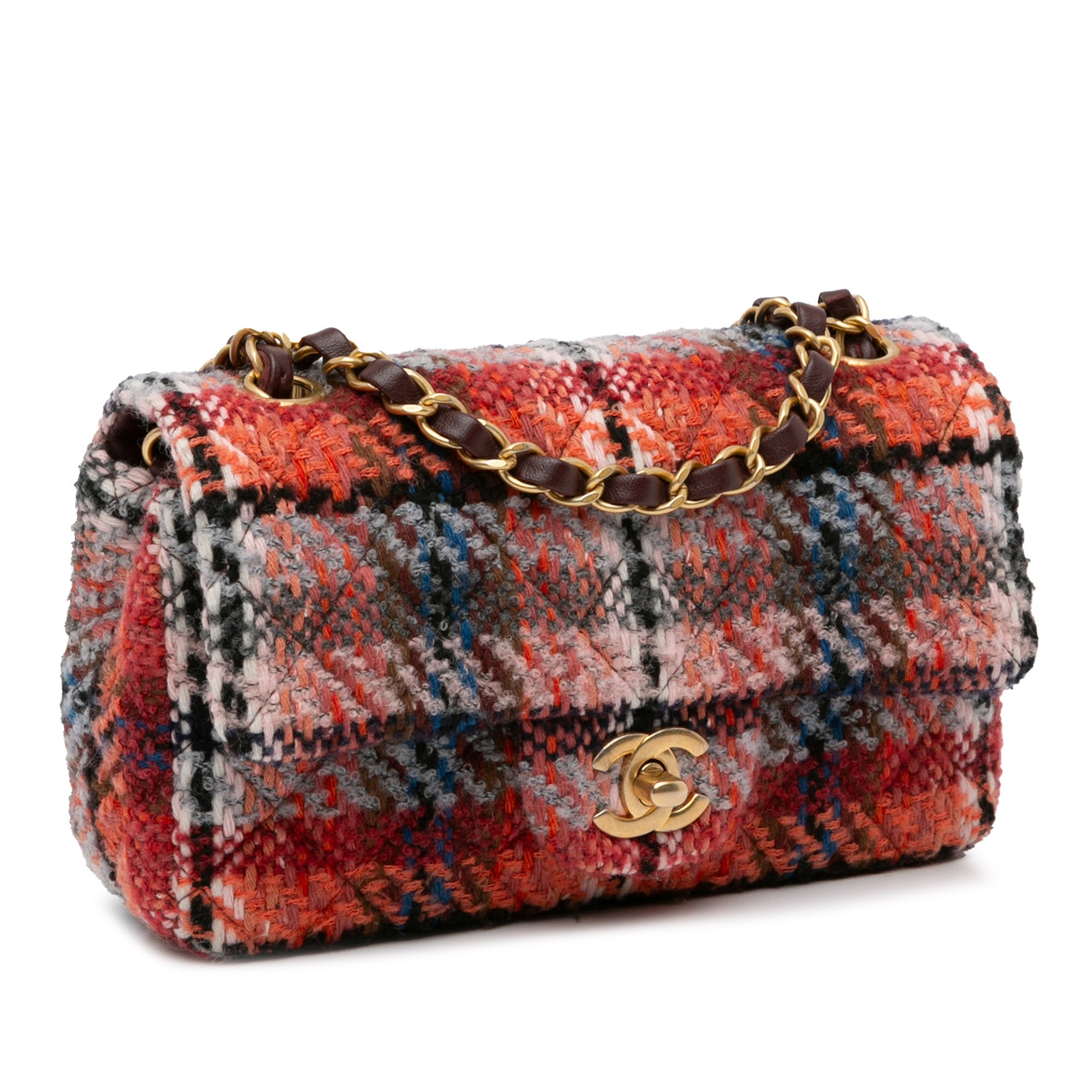 Chanel Mini Rectangular Classic Tweed Single Flap - image 2