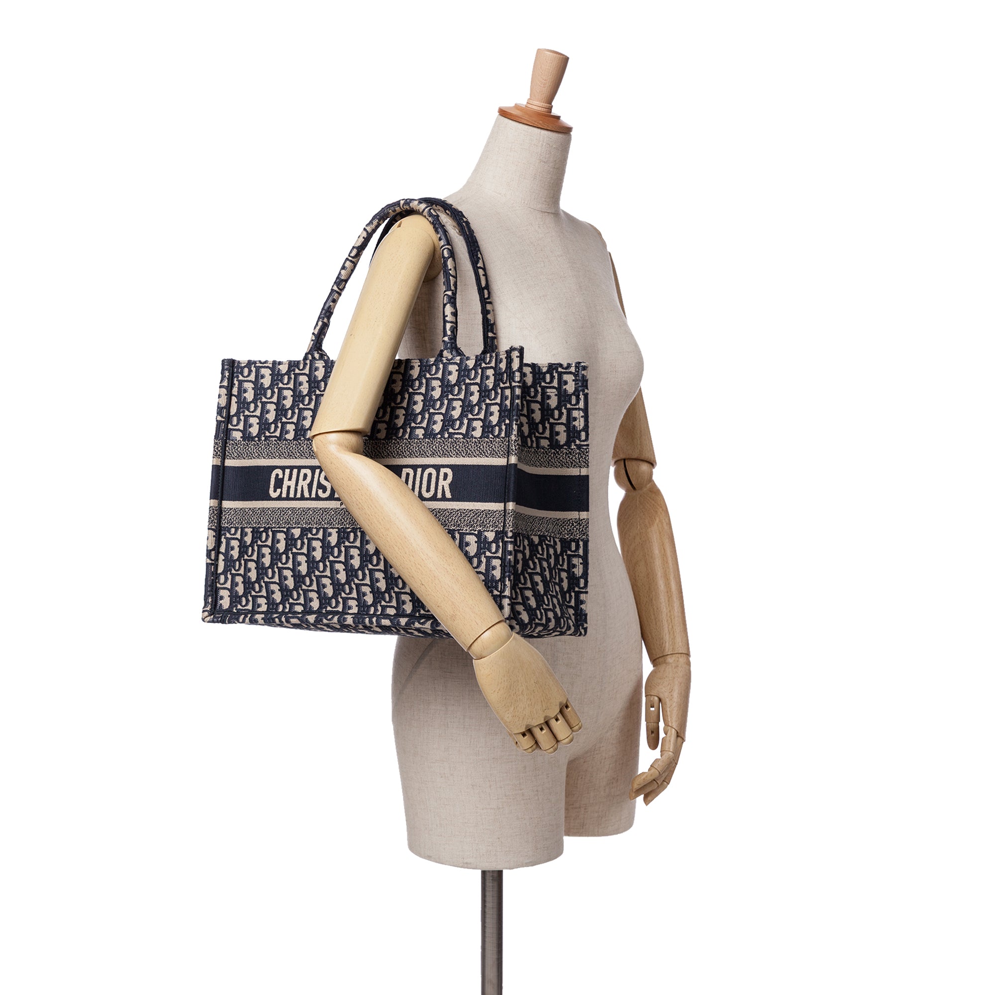 Dior Large Oblique Embroidered Canvas Book Tote - image 6