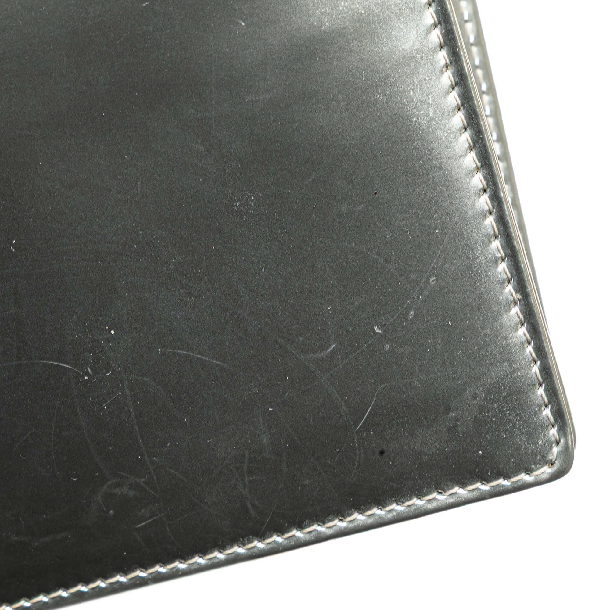 Dior Metallic Patent Microcannage Diorama Wallet on Chain