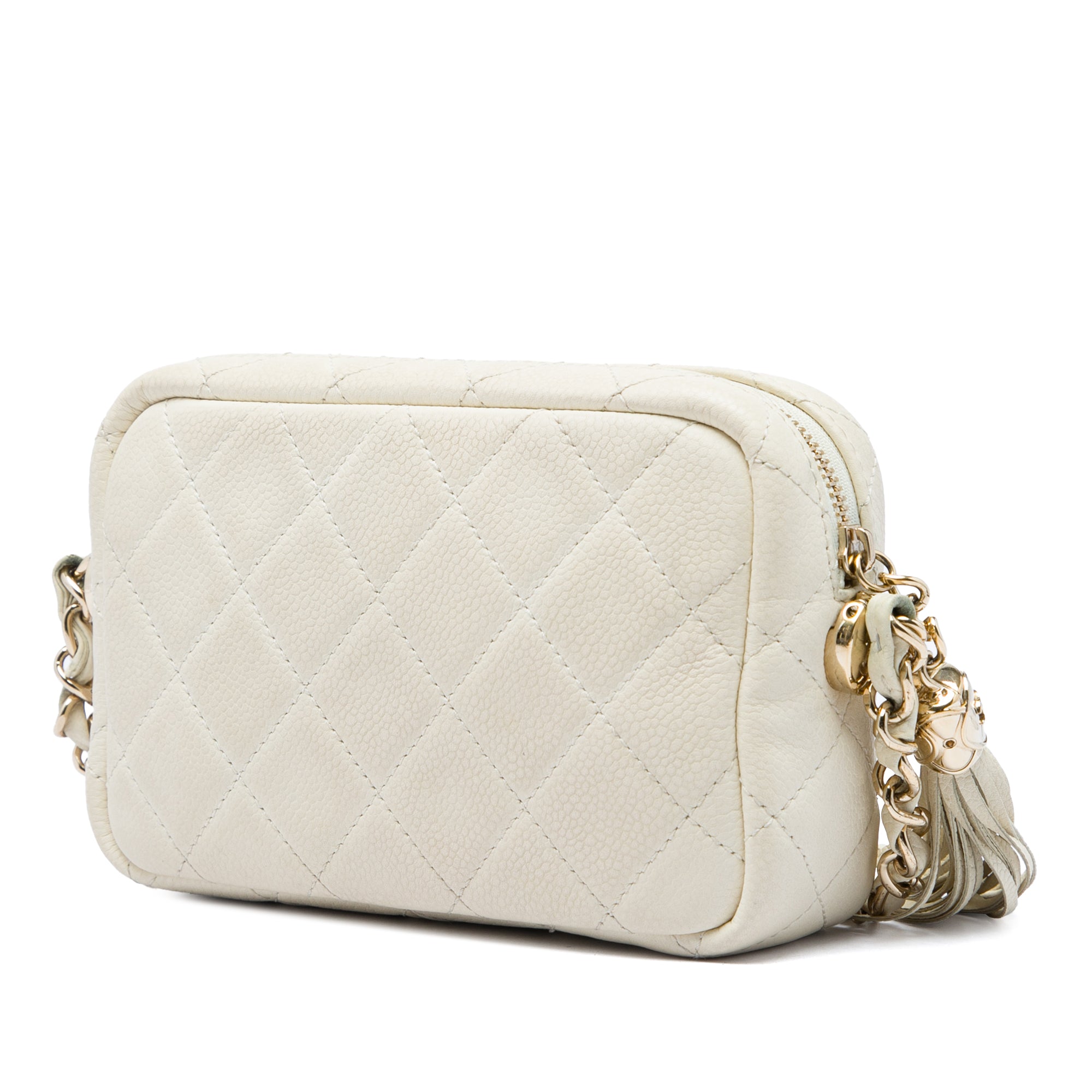 Chanel Mini Quilted Caviar Coco Tassel Camera Case - image 2