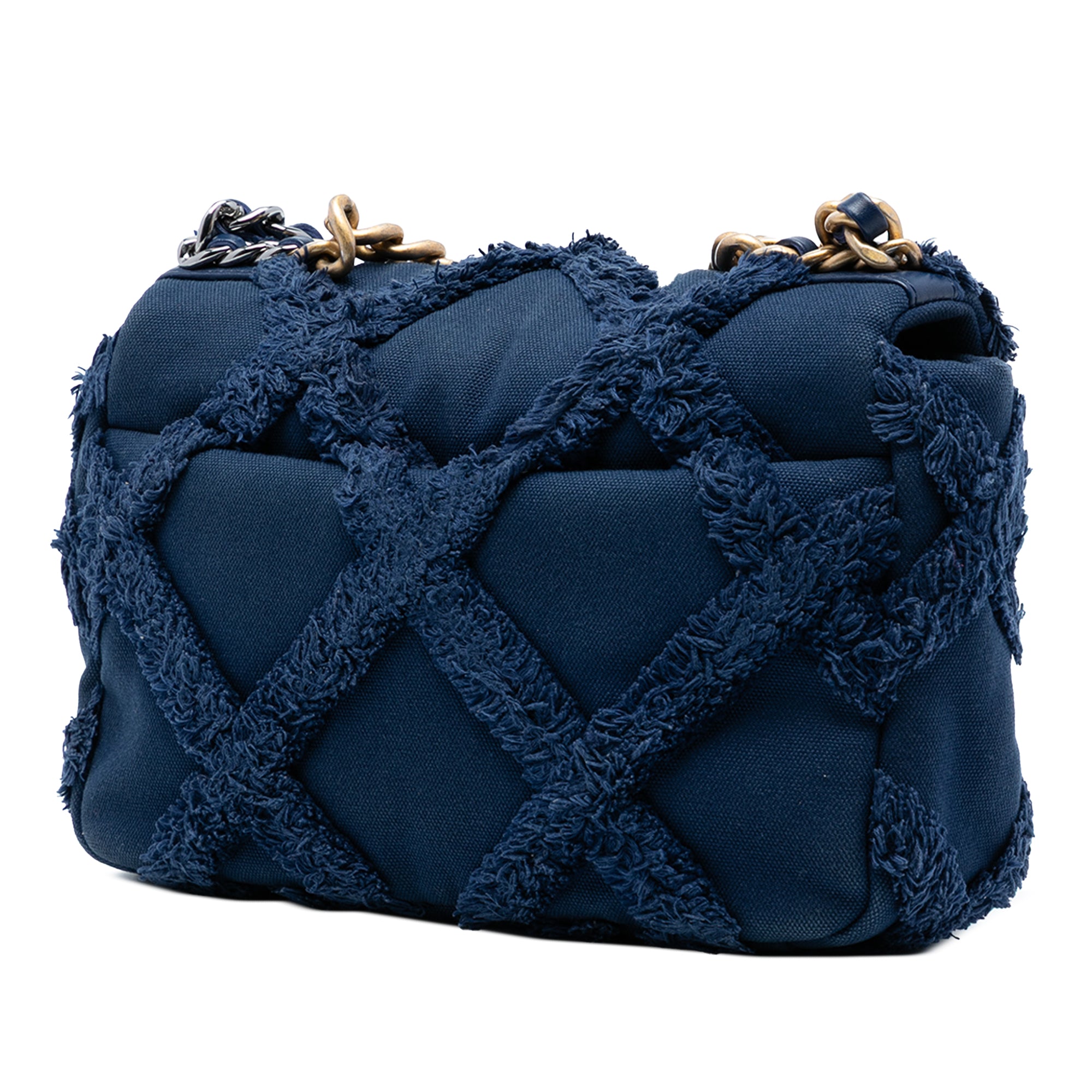 Chanel Medium Canvas and Cotton 19 Flap - image 2