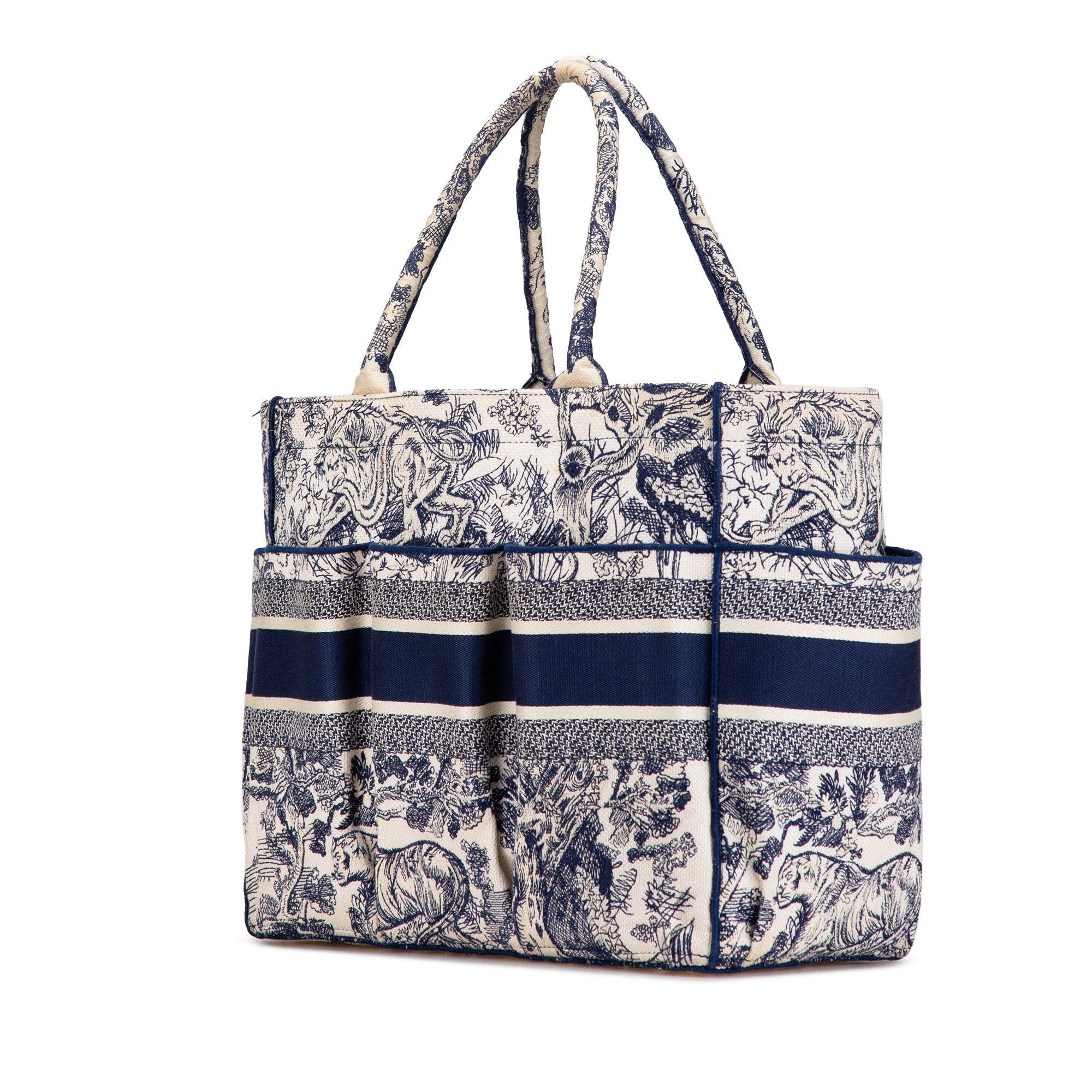 Dior Canvas Embroidered Toile De Jouy Catherine Tote - image 2