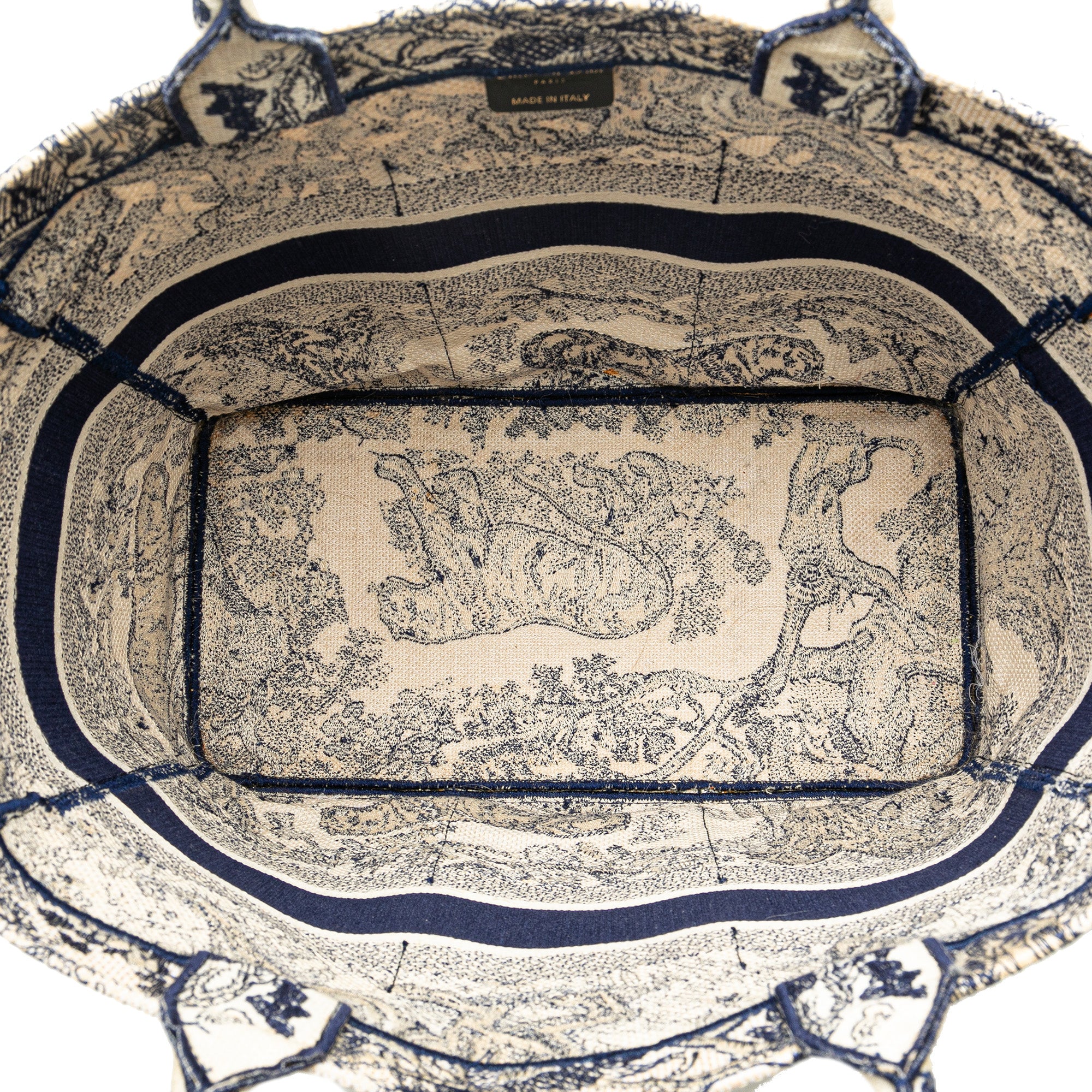Dior Canvas Embroidered Toile De Jouy Catherine Tote - image 4