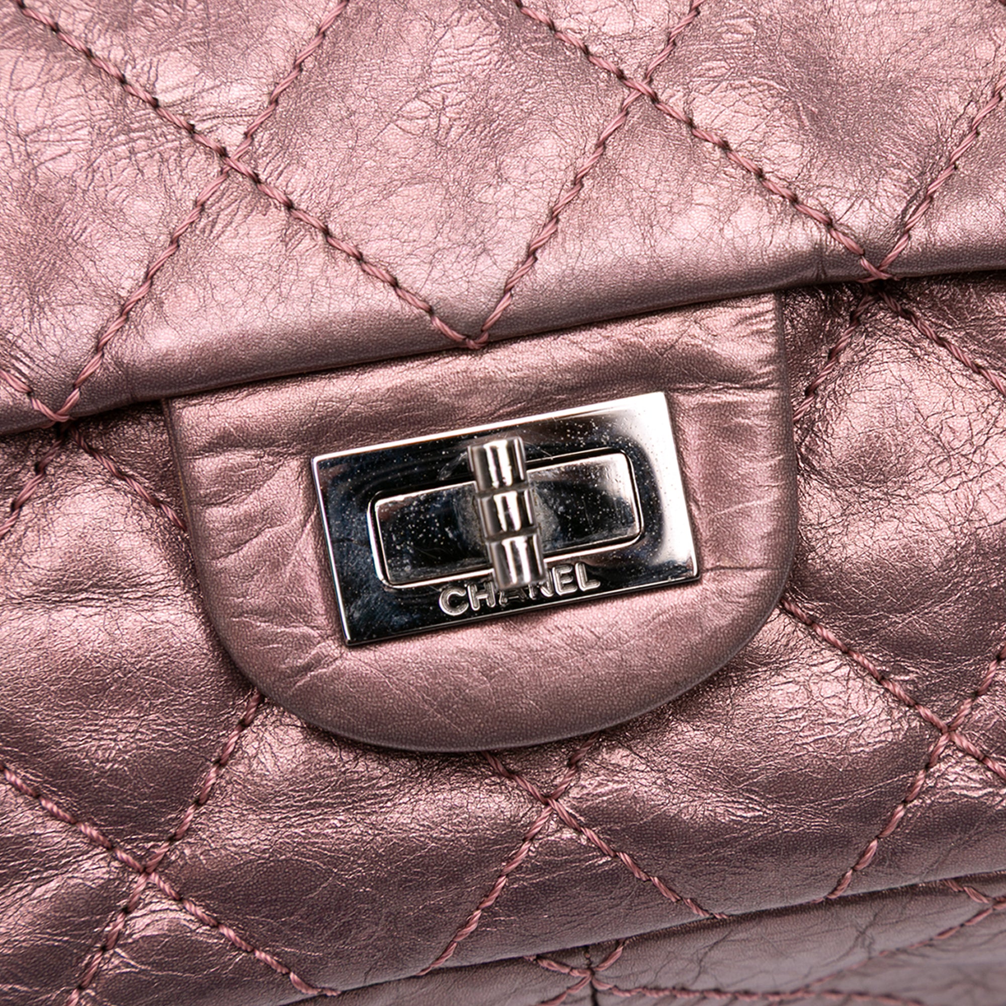 Chanel Reissue 2.55 Aged Metallic Calfskin Double Flap 226 - image 10