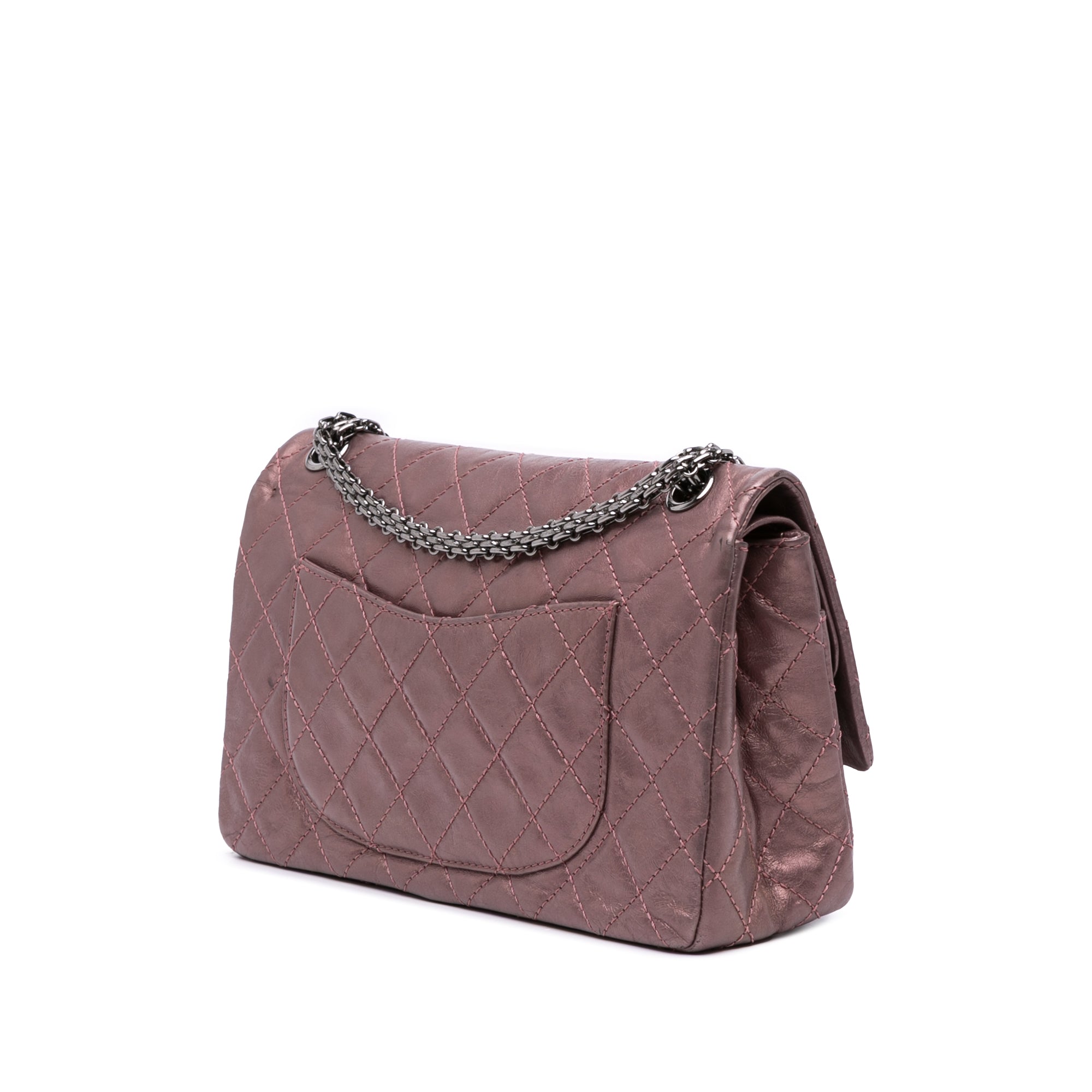 Chanel Reissue 2.55 Aged Metallic Calfskin Double Flap 226 - image 2