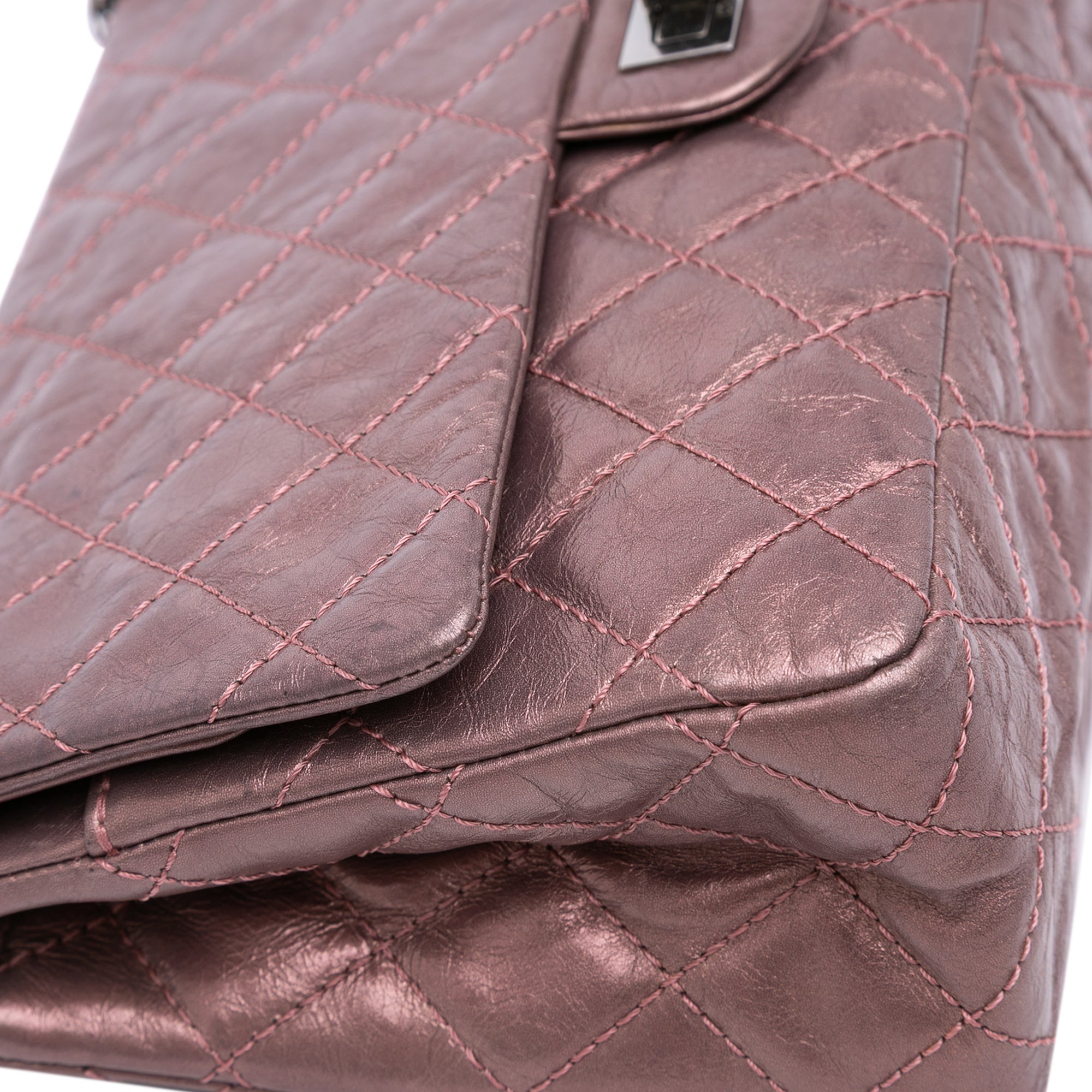 Chanel Reissue 2.55 Aged Metallic Calfskin Double Flap 226 - image 7