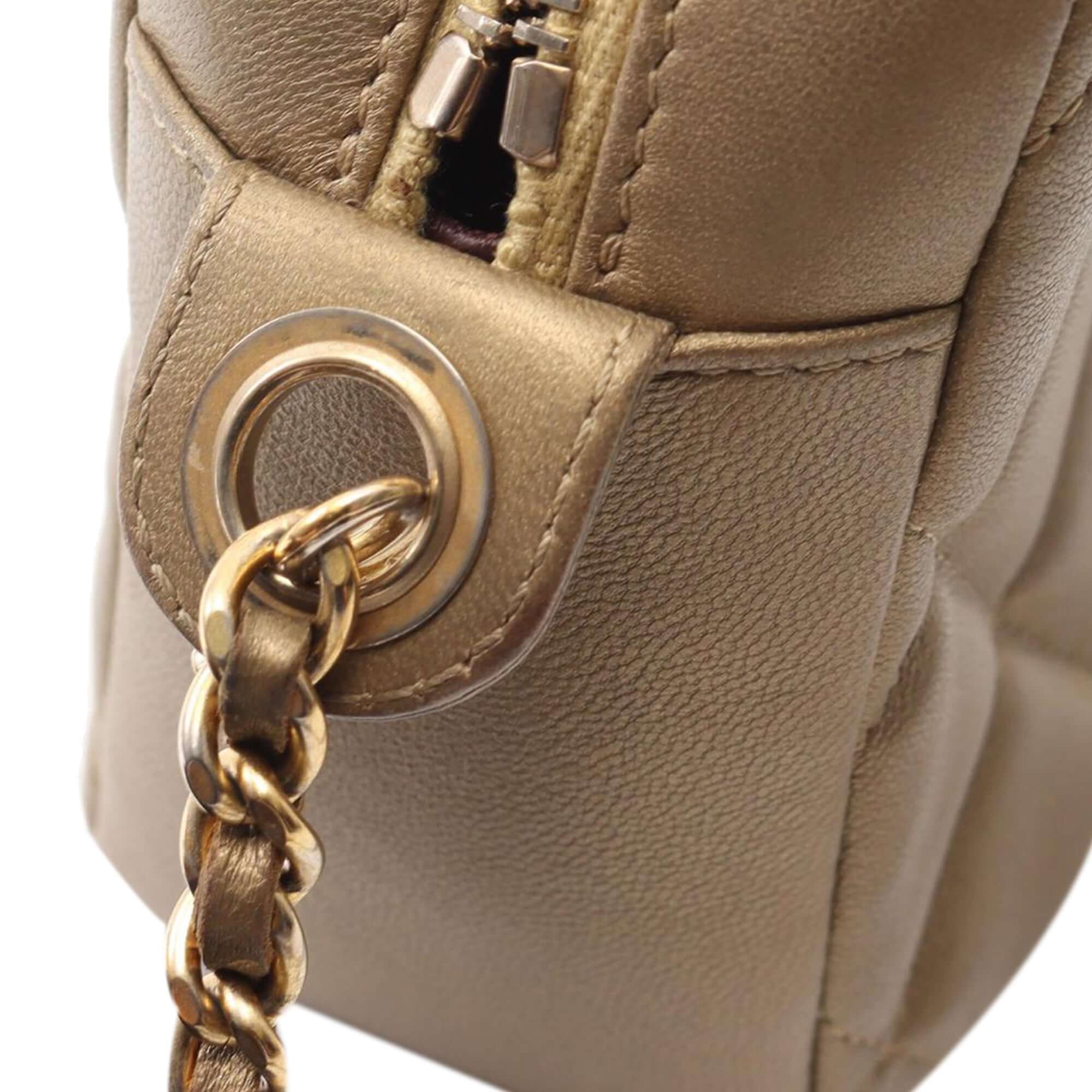 Chanel CC Quilted Lambskin Camera Crossbody