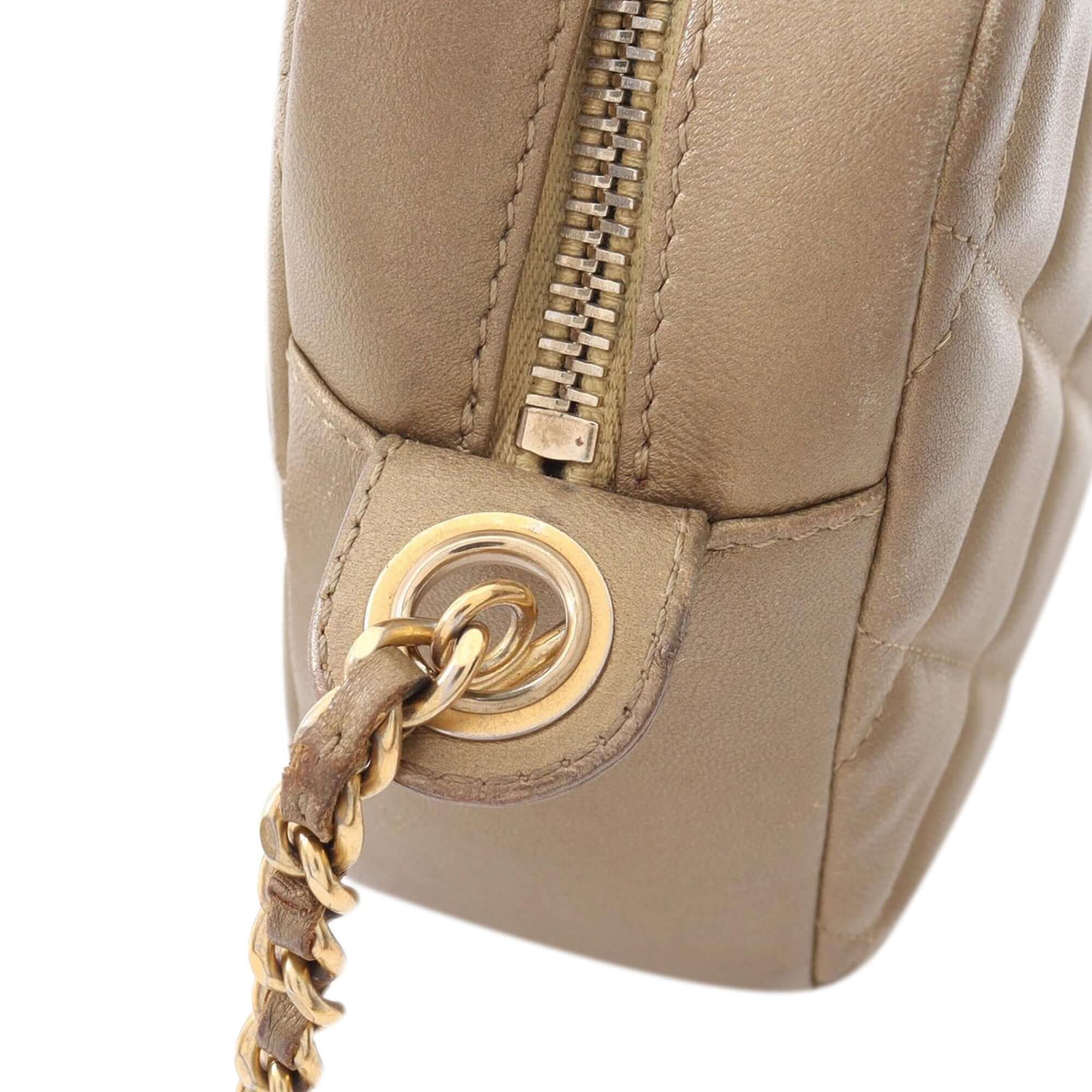 Chanel CC Quilted Lambskin Camera Crossbody