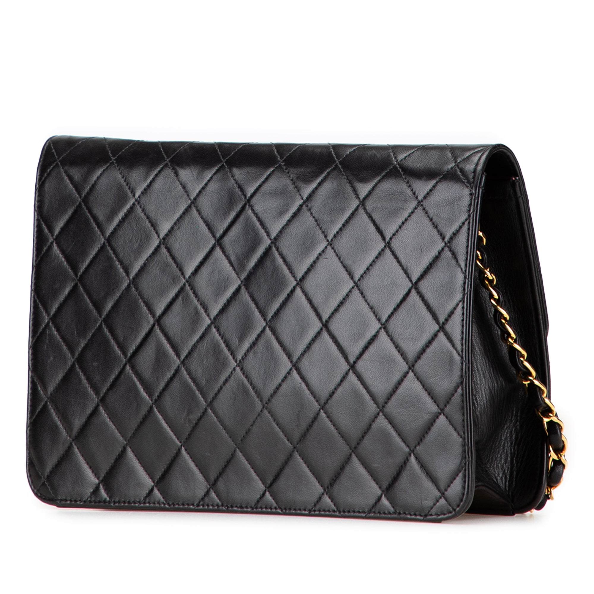Chanel Medium CC Quilted Lambskin Single Flap - image 2