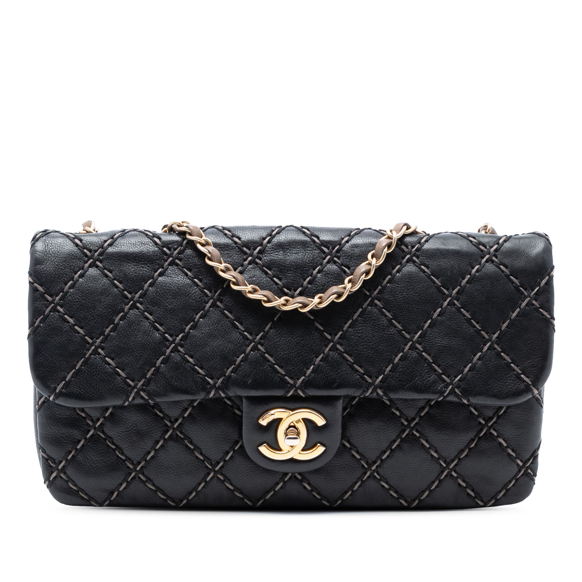 Chanel Paris Dallas Quilted Calfskin Chic Stitch Flap - image 1