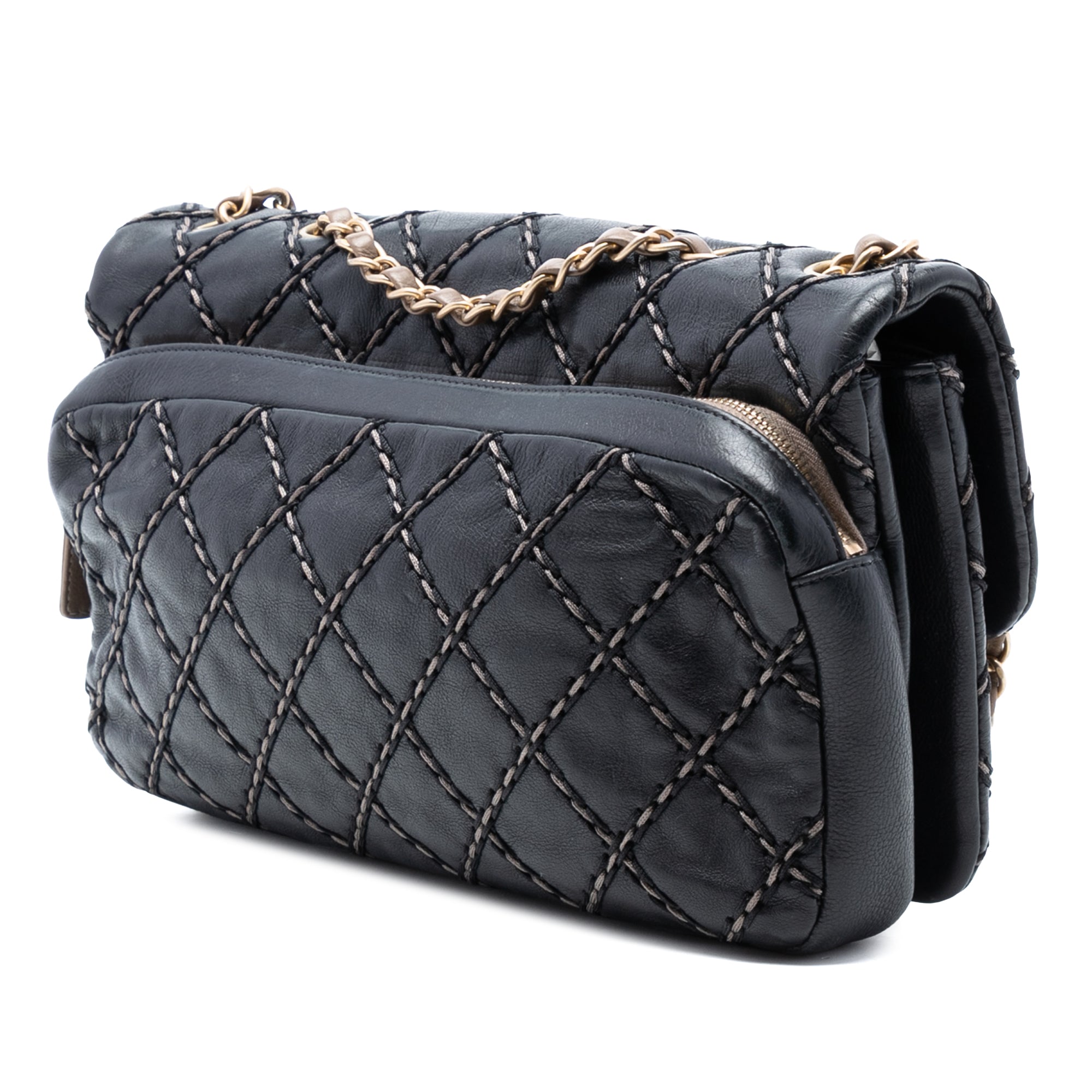 Chanel Paris Dallas Quilted Calfskin Chic Stitch Flap - image 2