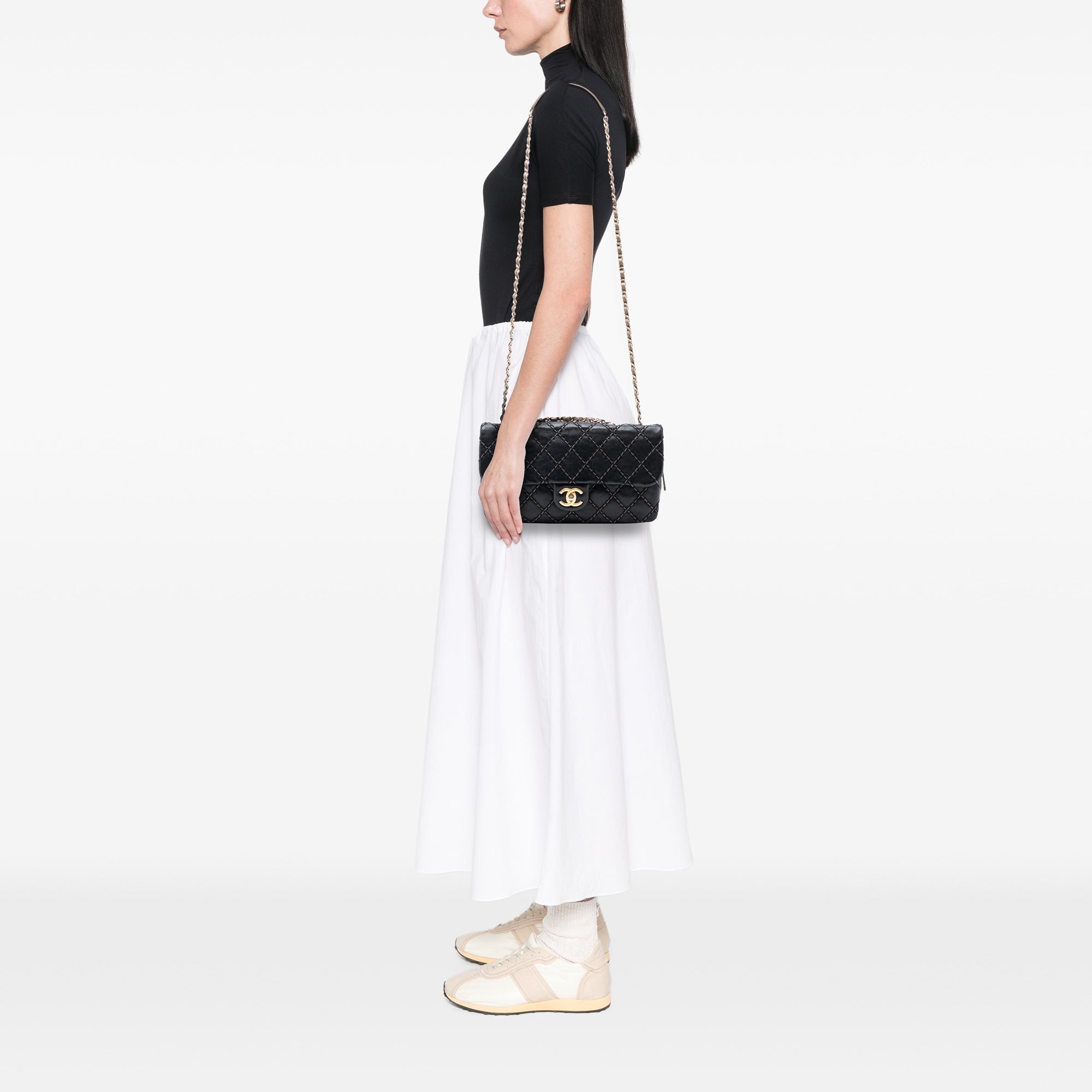 Chanel Paris Dallas Quilted Calfskin Chic Stitch Flap - image 7