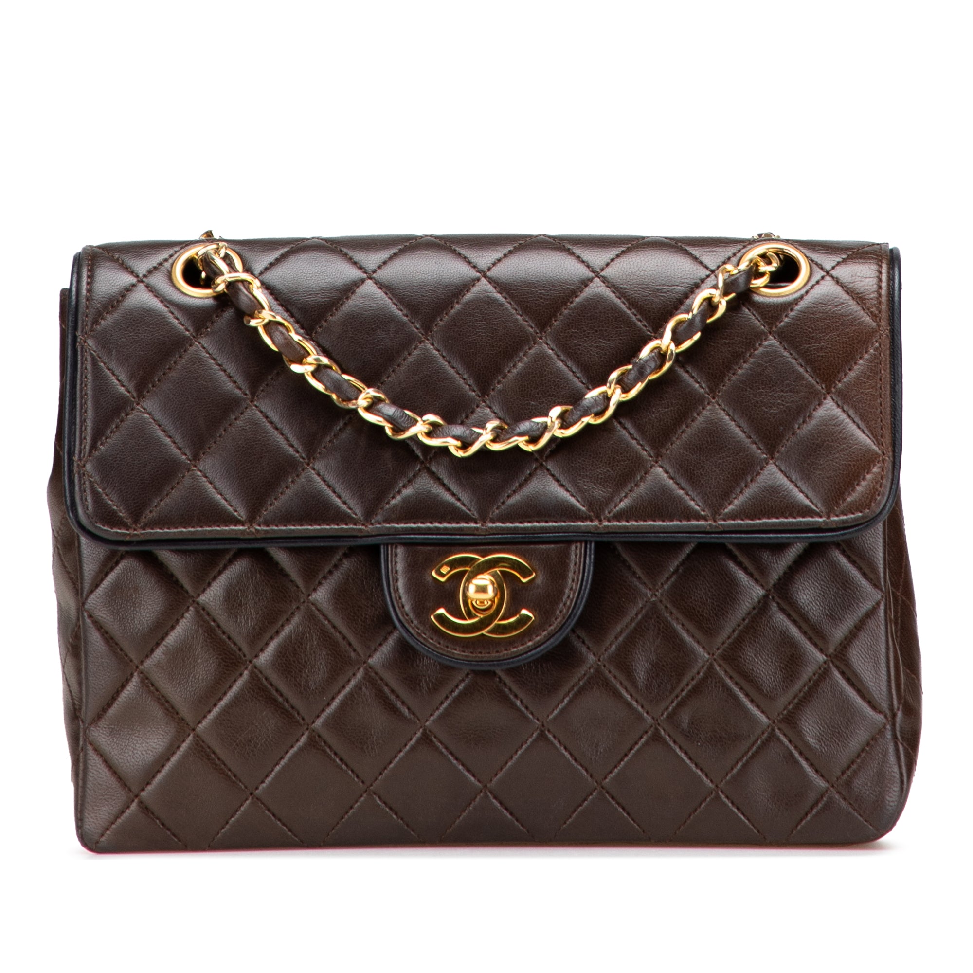 Chanel CC Quilted Lambskin Single Flap - image 1