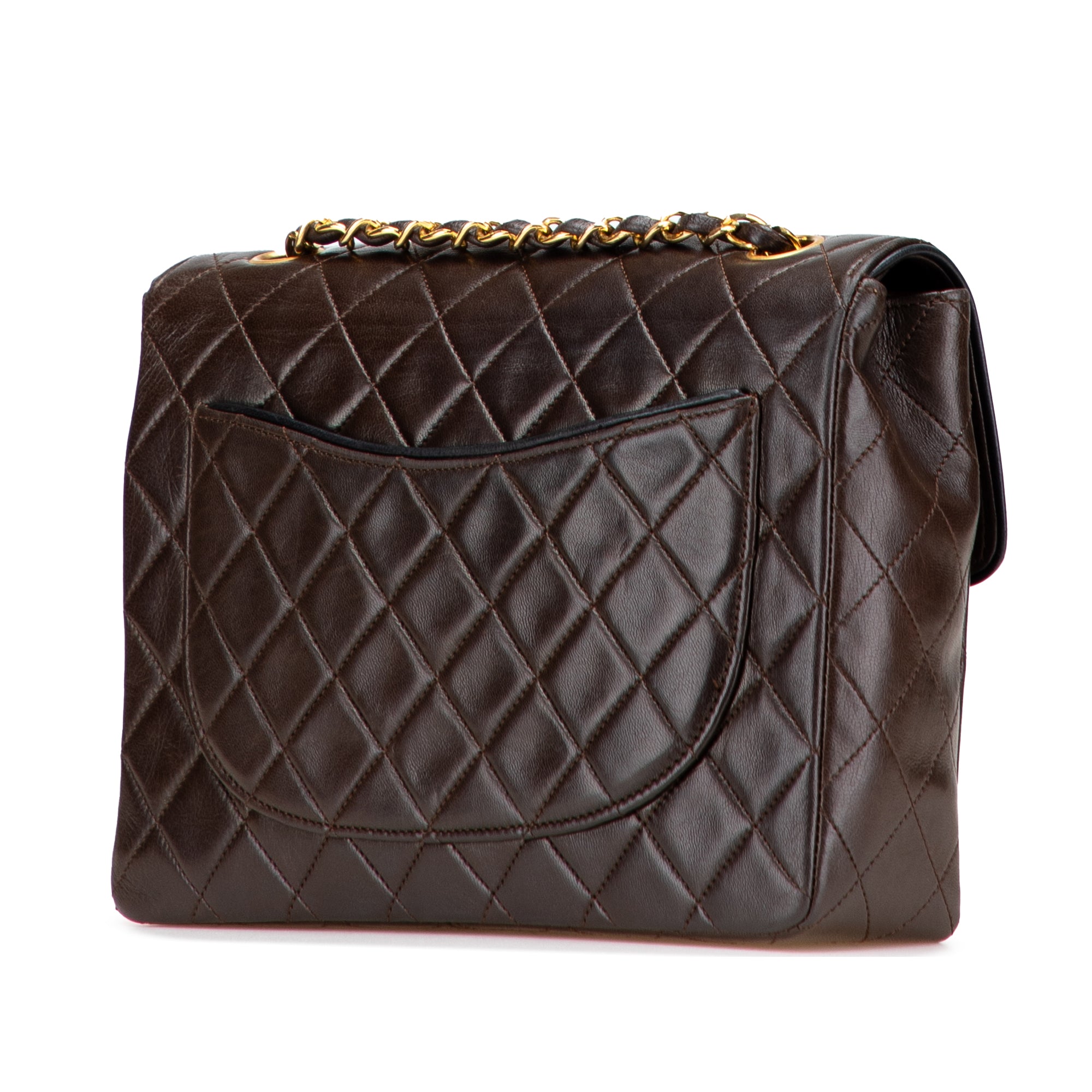 Chanel CC Quilted Lambskin Single Flap - image 2