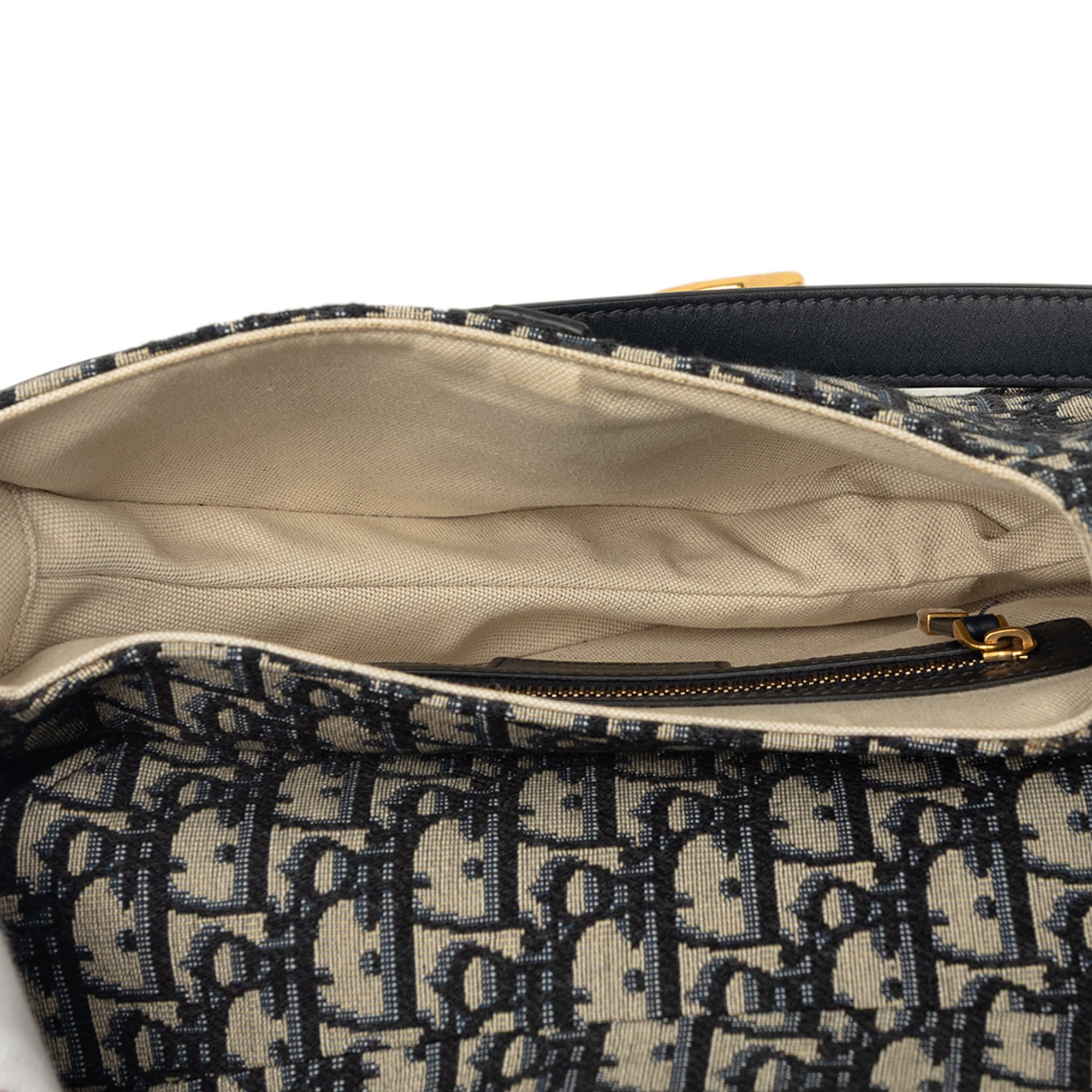 Dior Oblique Canvas Saddle Bag - image 4