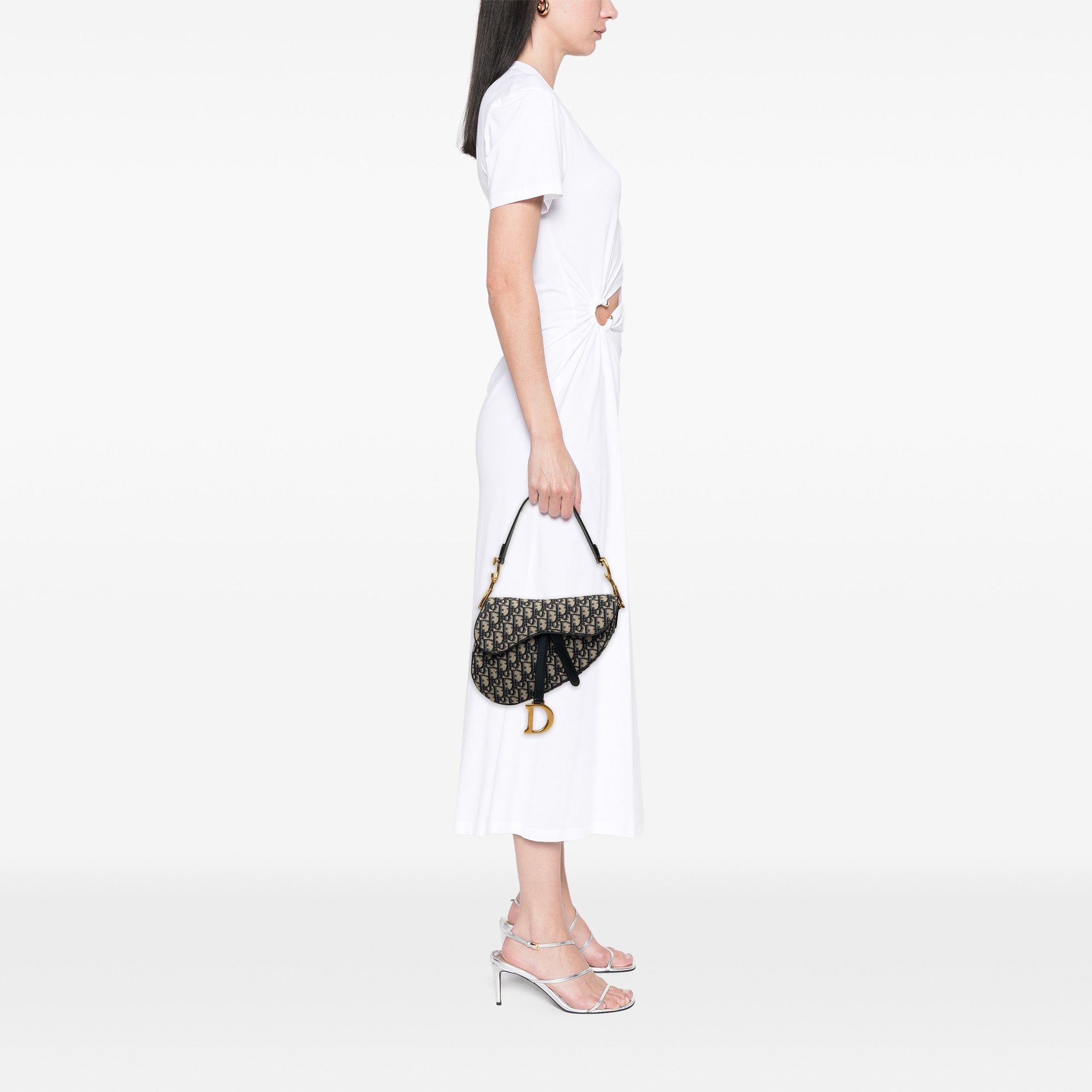 Dior Oblique Canvas Saddle Bag - image 6