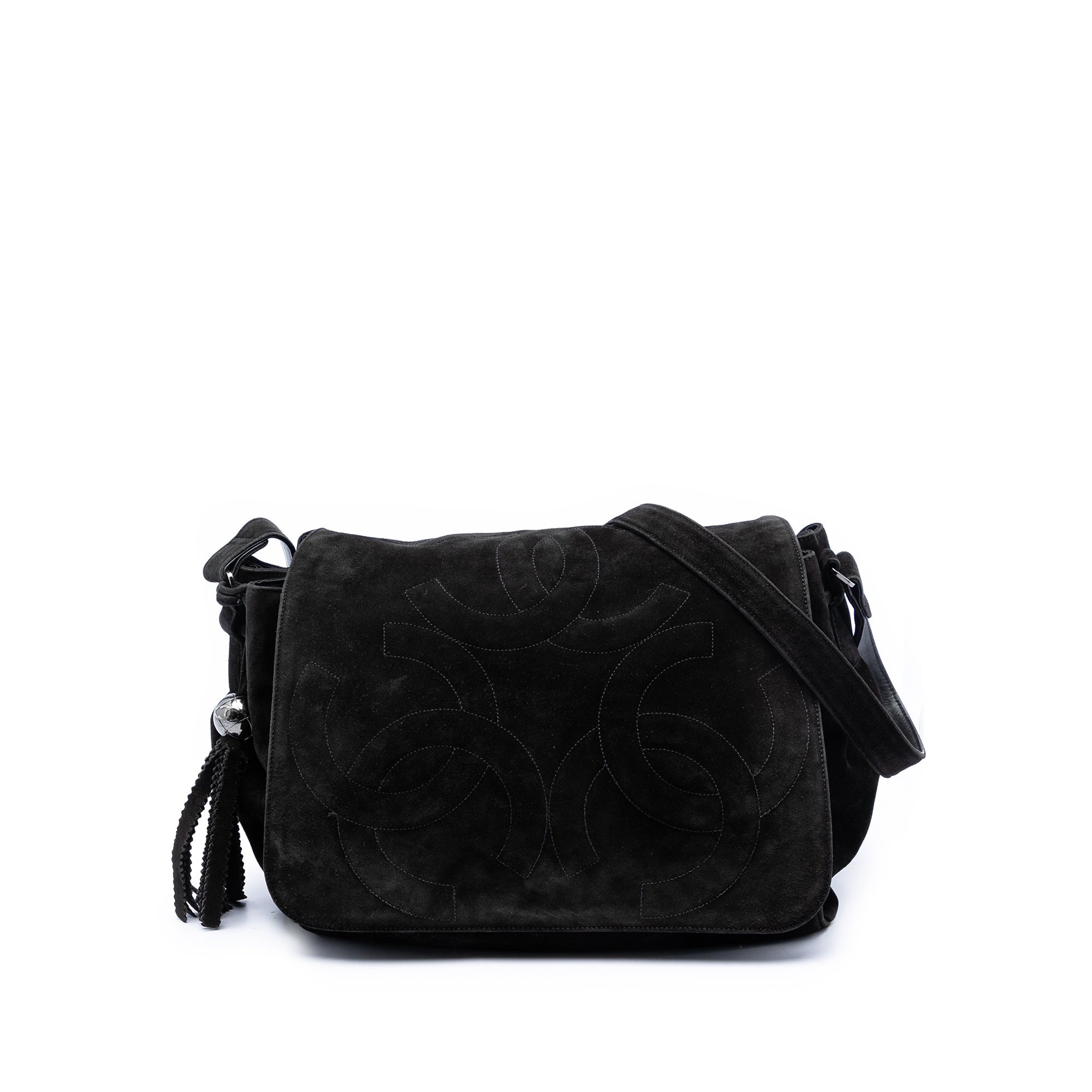 Chanel Suede Triple CC Crossbody - image 1