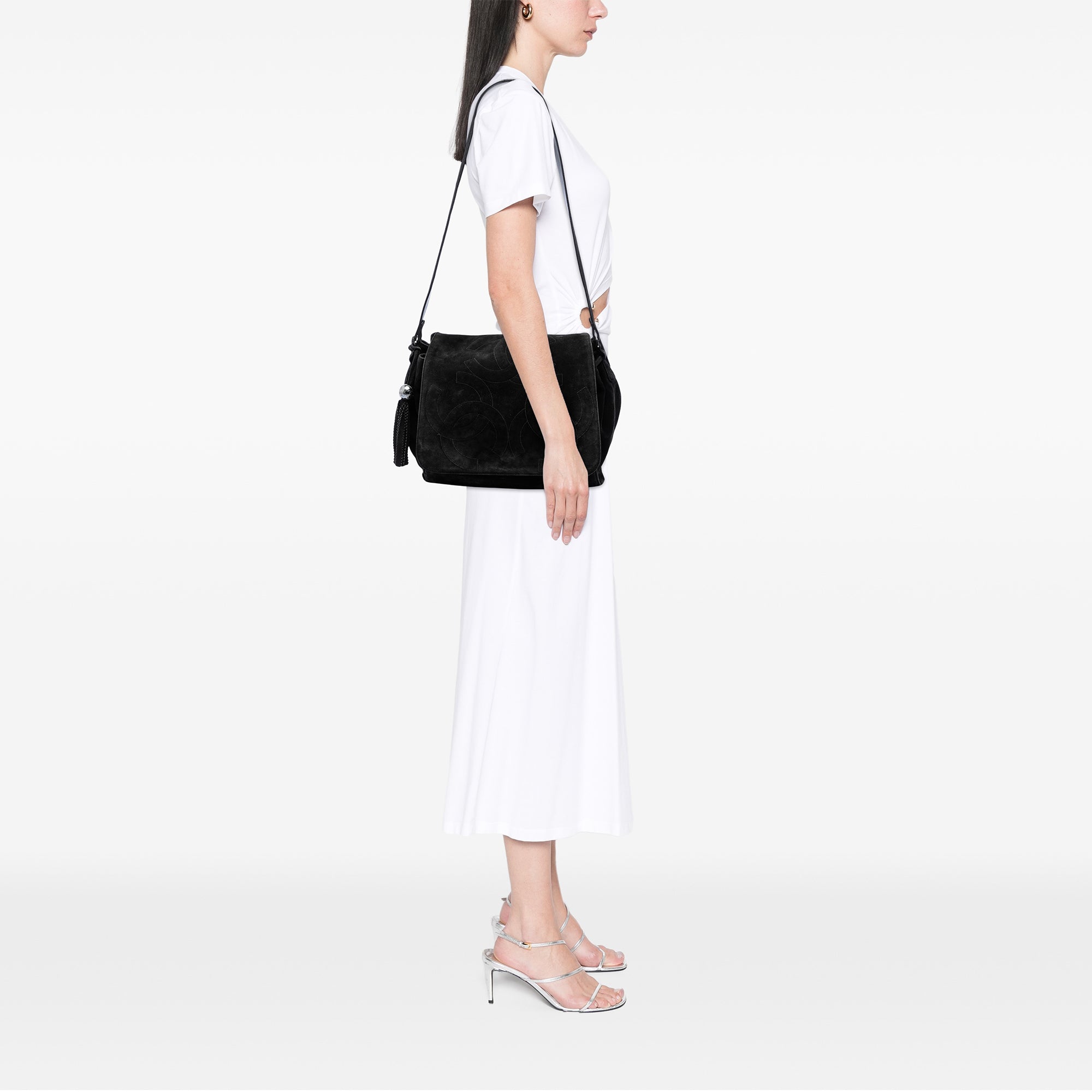 Chanel Suede Triple CC Crossbody - image 5