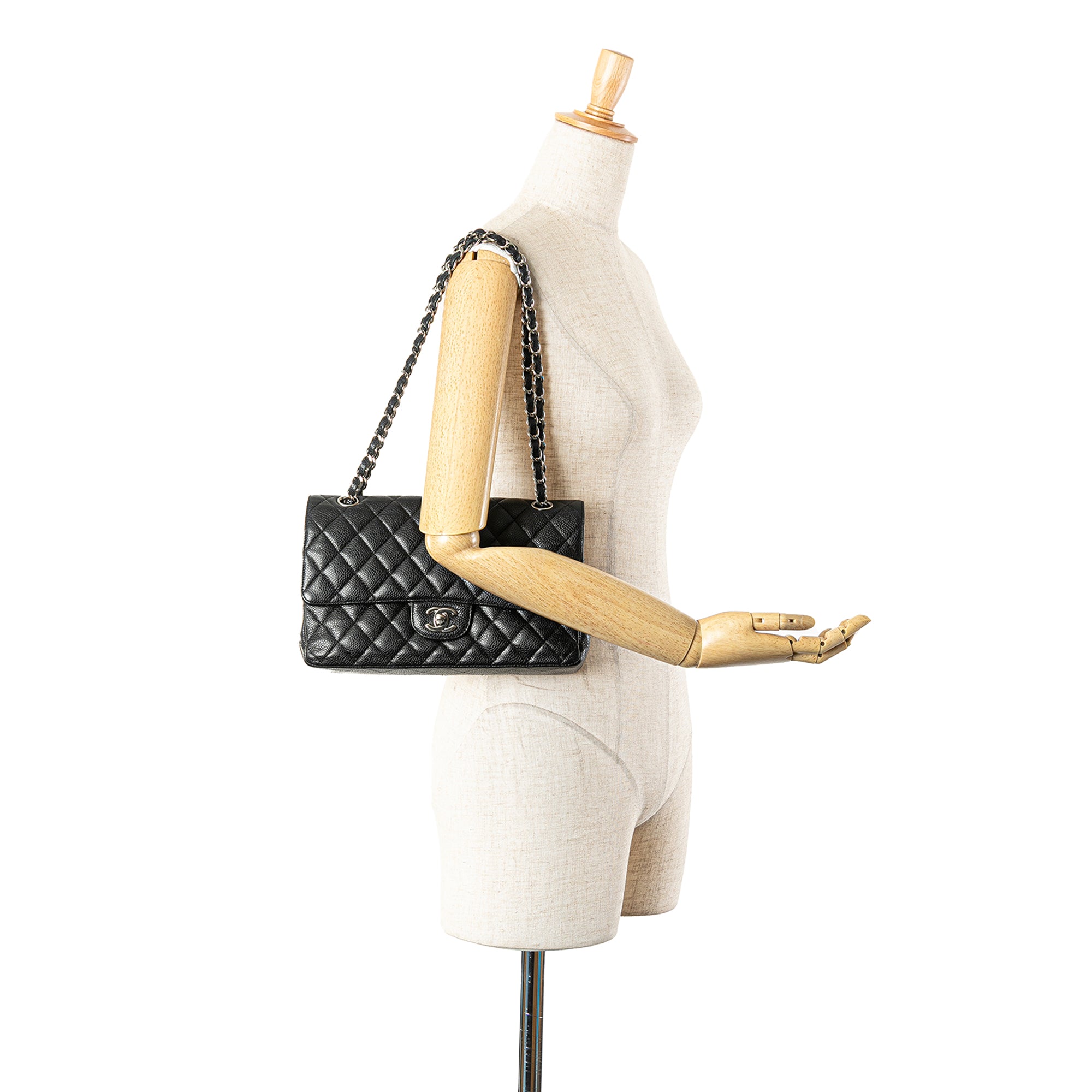 Chanel Medium Classic Caviar Double Flap - image 15