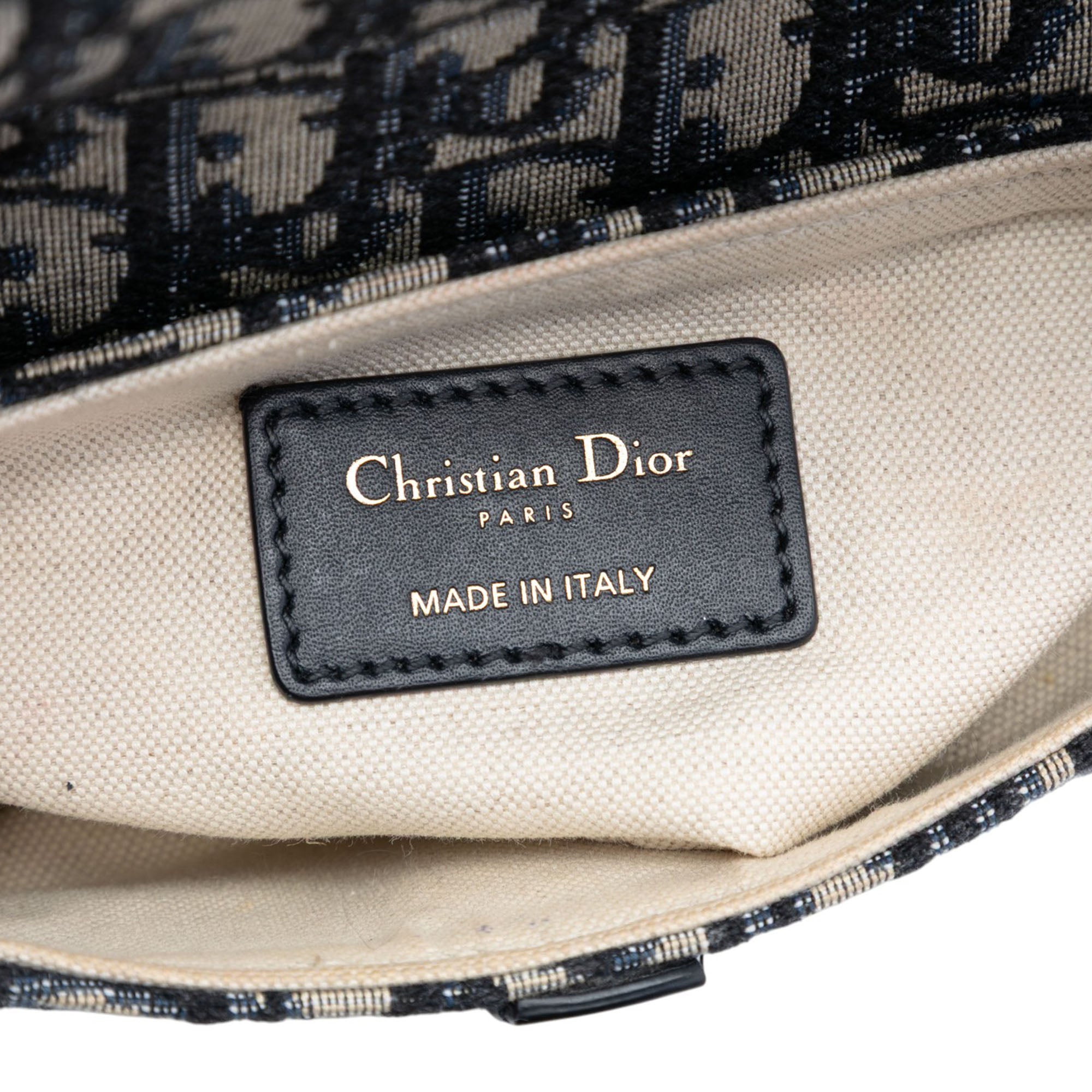Dior Mini Oblique Canvas Saddle Bag - image 5