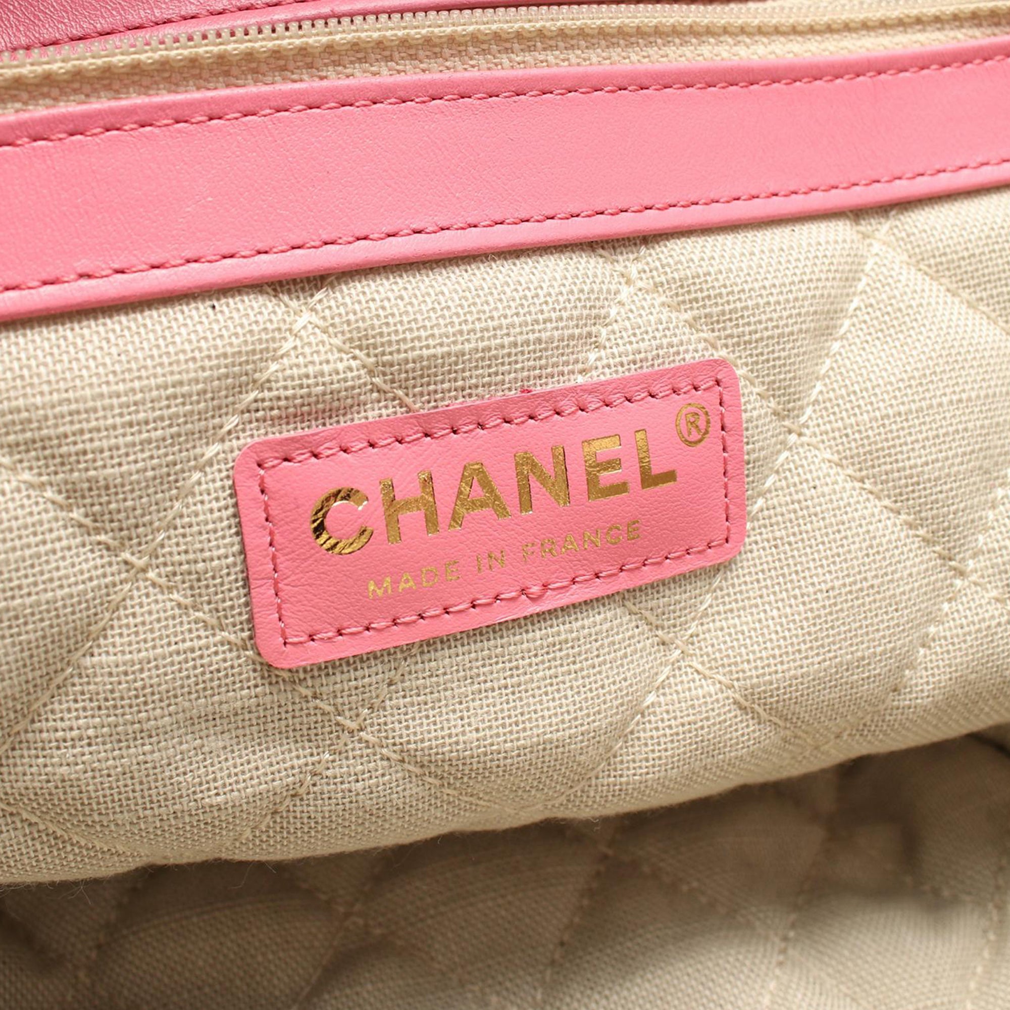 Chanel Small Mixed Fibers and Calfskin Crochet Shopping Tote - image 4