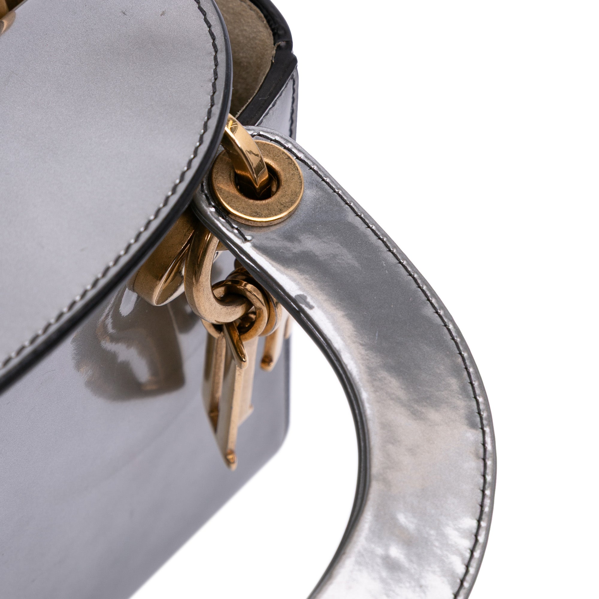 Dior Mini Metallic Patent Lady Dior - image 10
