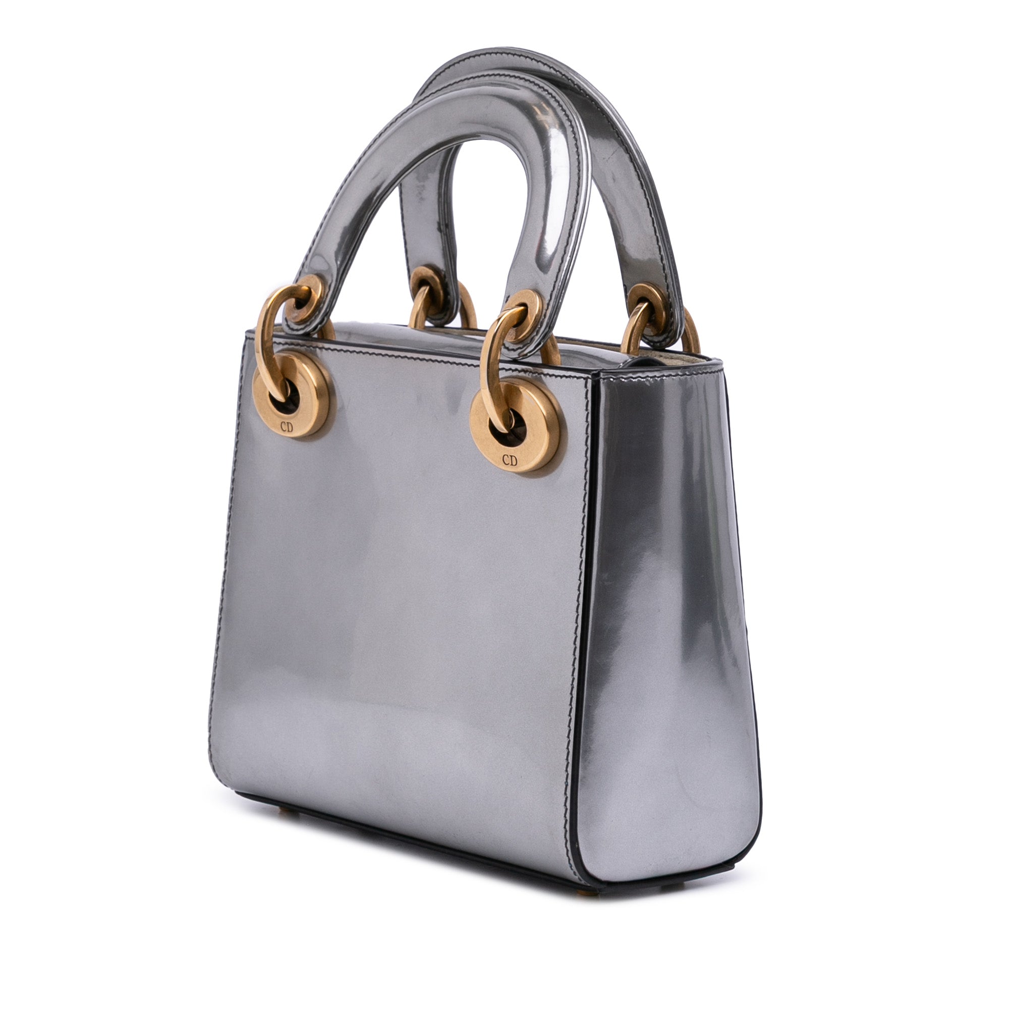 Dior Mini Metallic Patent Lady Dior - image 2