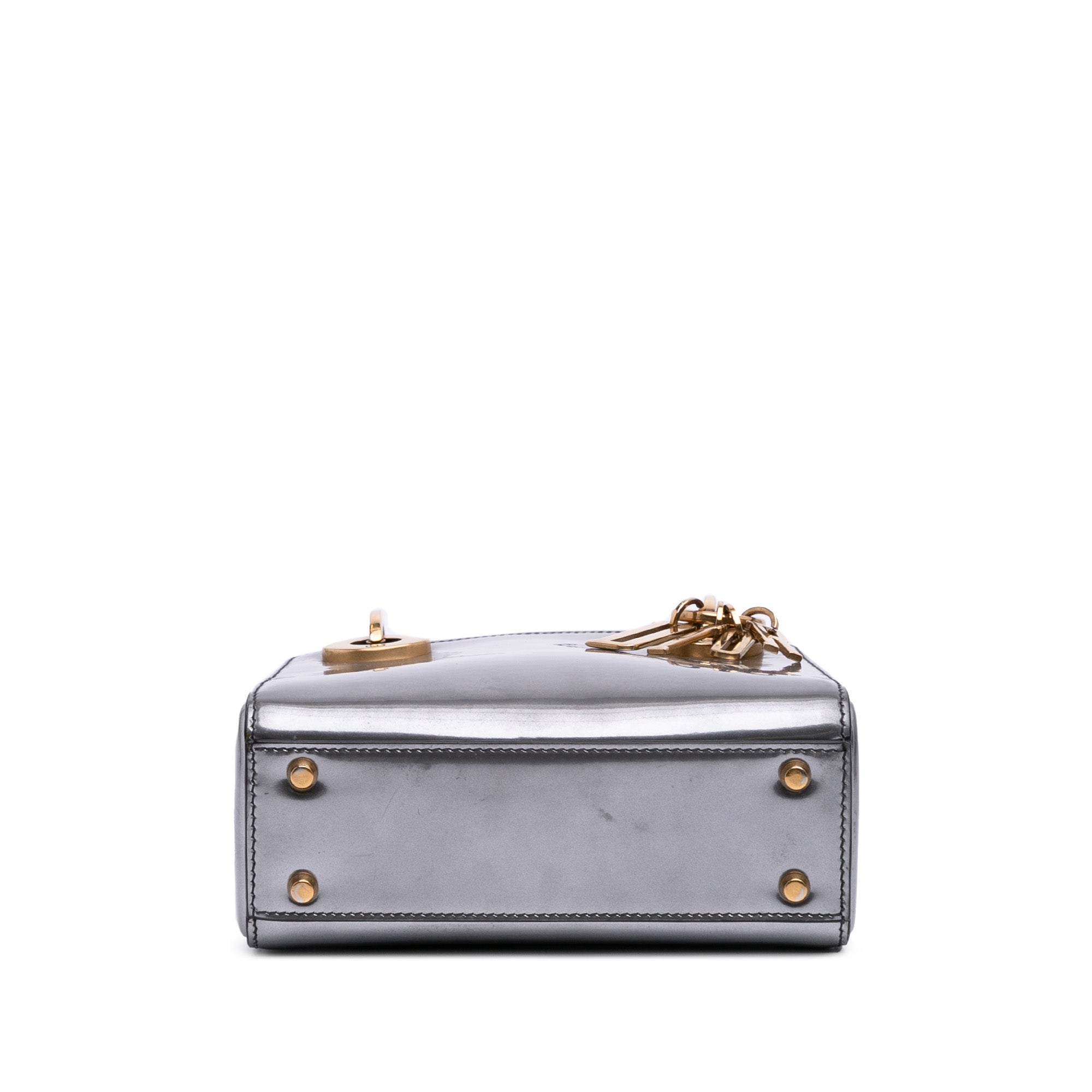 Dior Mini Metallic Patent Lady Dior - image 3