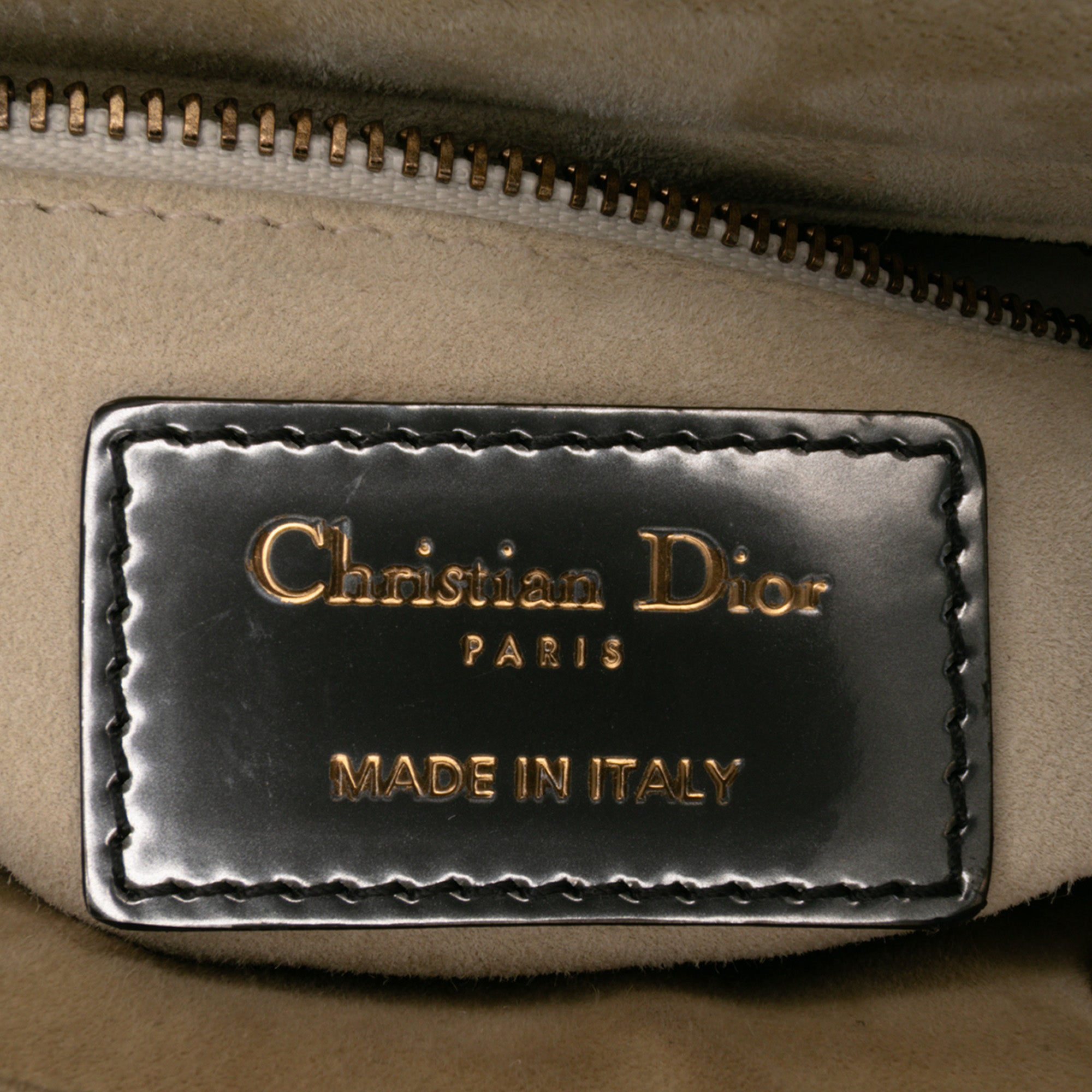 Dior Mini Metallic Patent Lady Dior - image 5