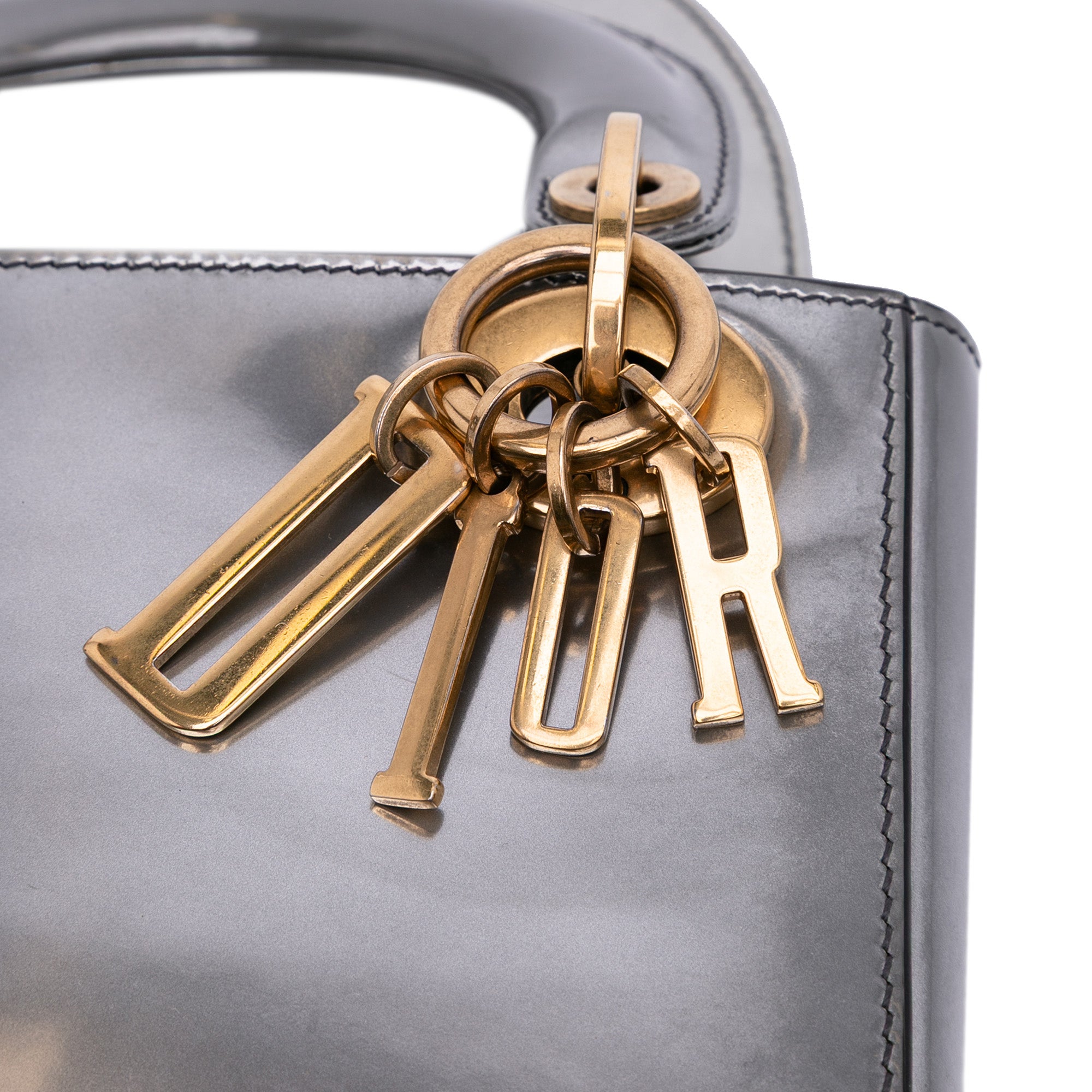 Dior Mini Metallic Patent Lady Dior - image 7